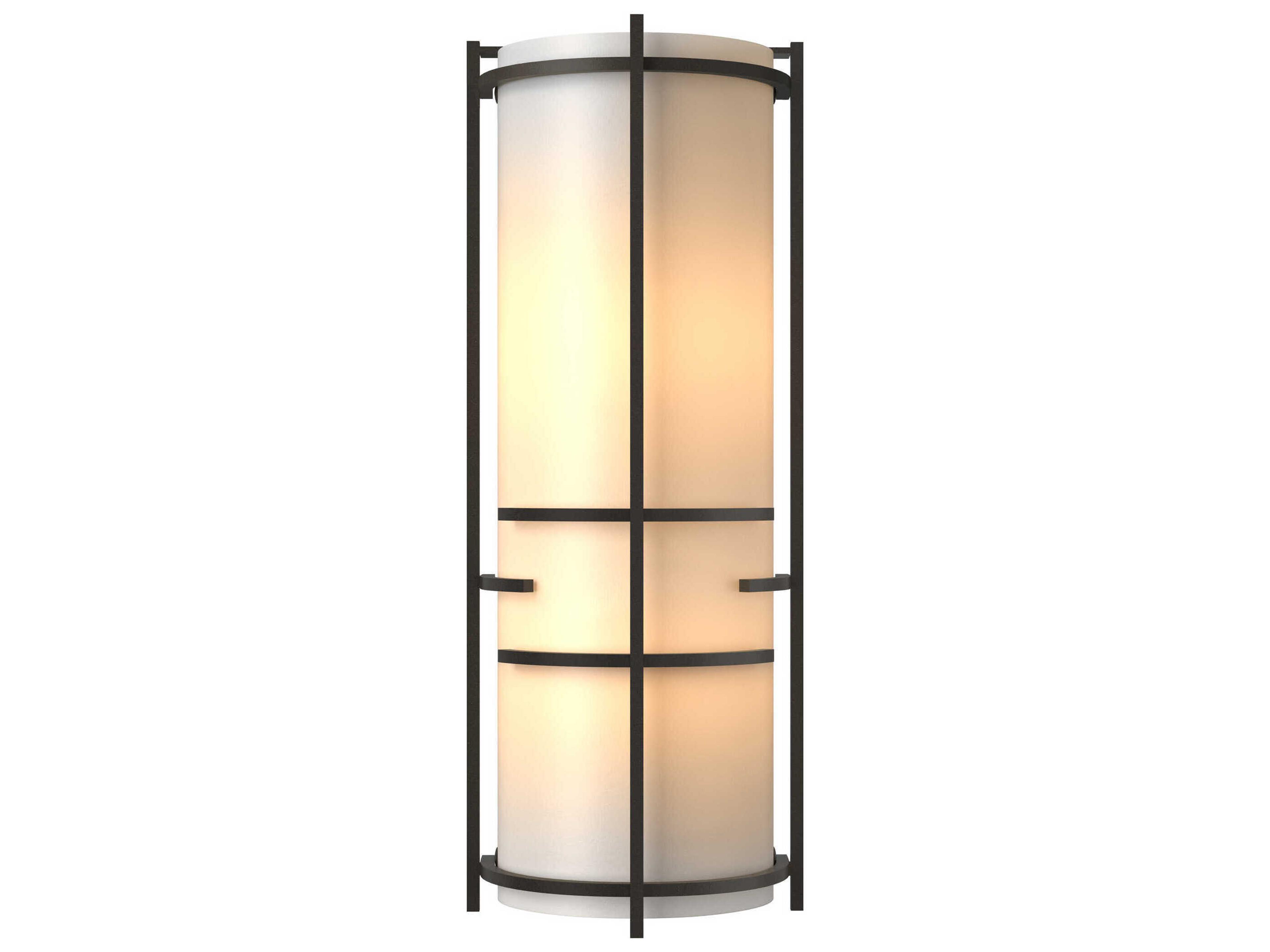 Hubbardton Forge Banded 2-Light Glass Wall Sconce