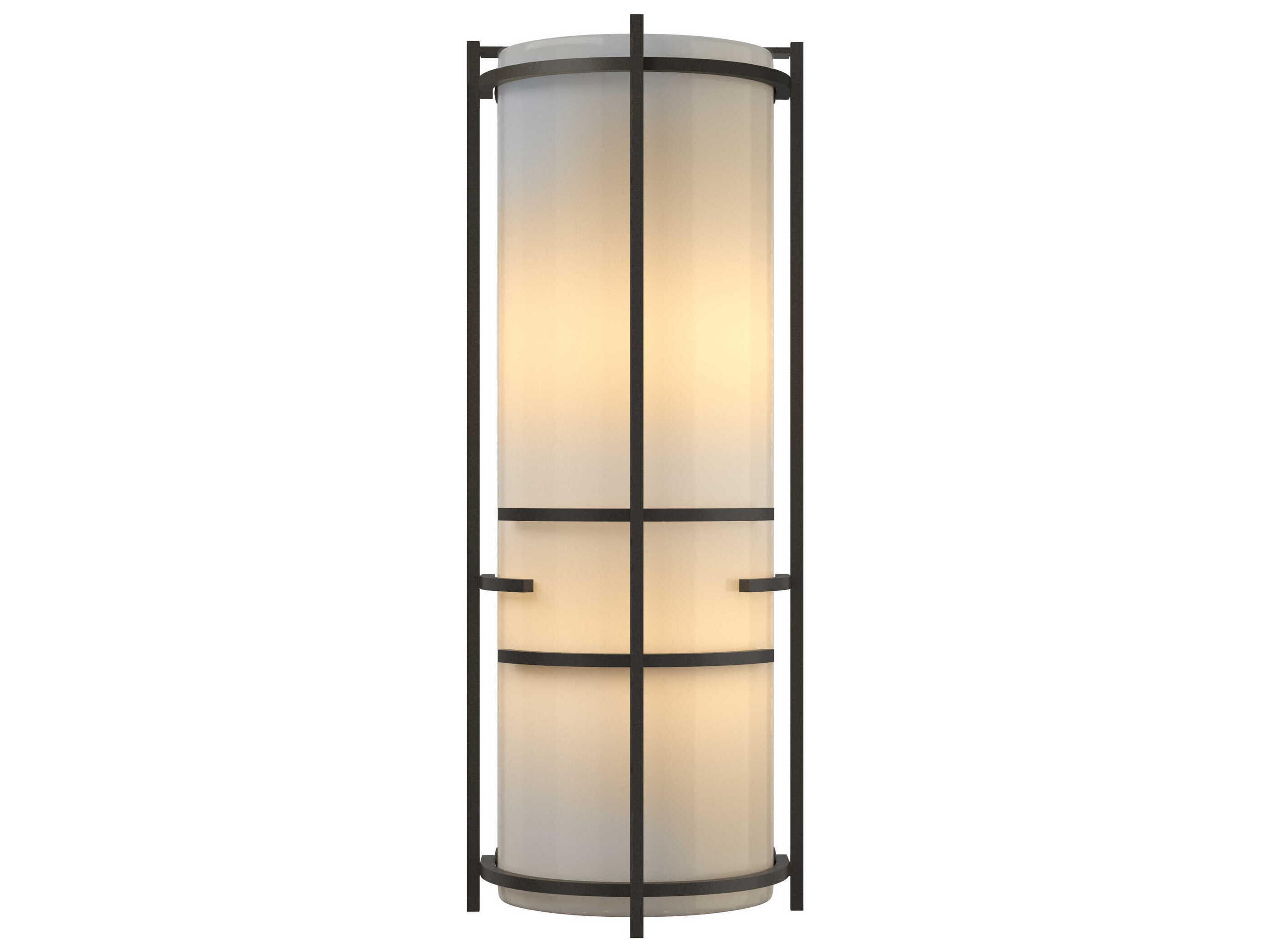 Hubbardton Forge Banded 2-Light Glass Wall Sconce
