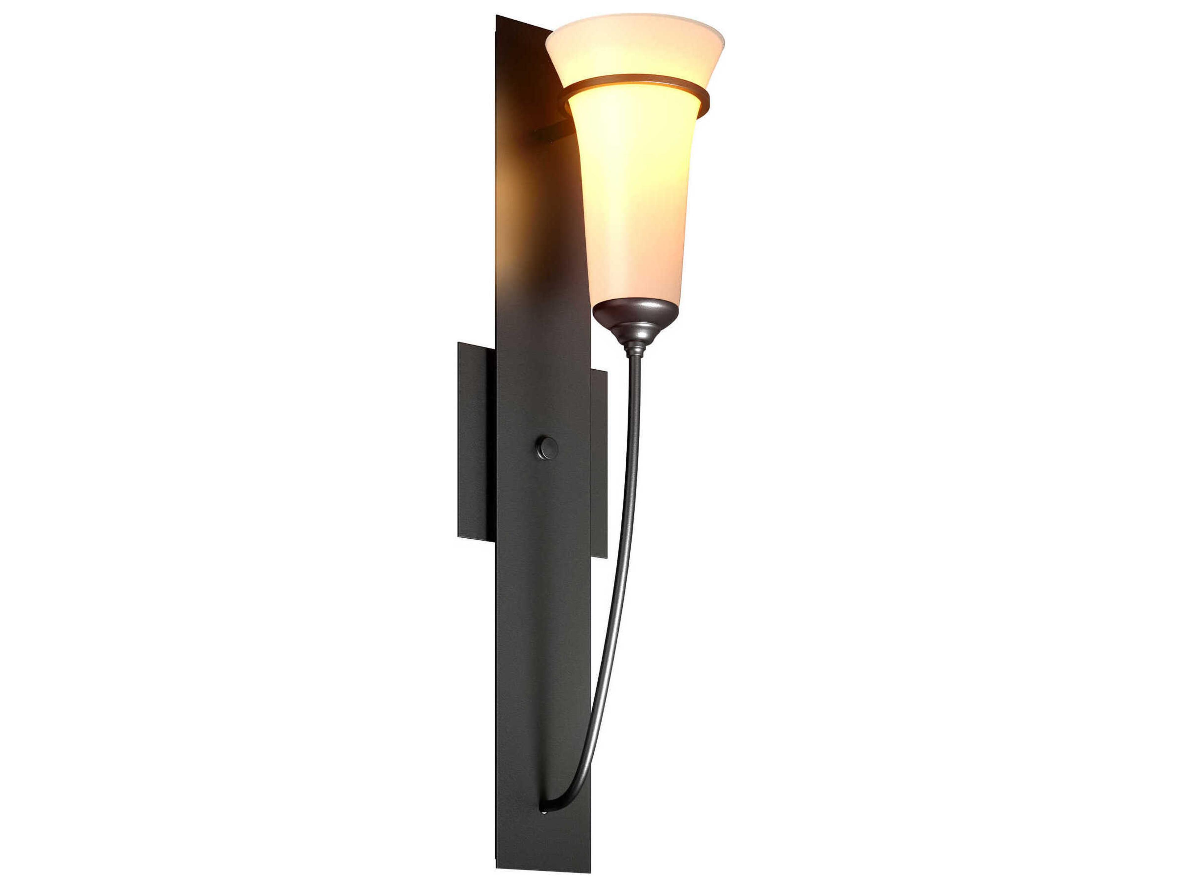 Hubbardton Forge Banded 1-Light Glass Wall Sconce