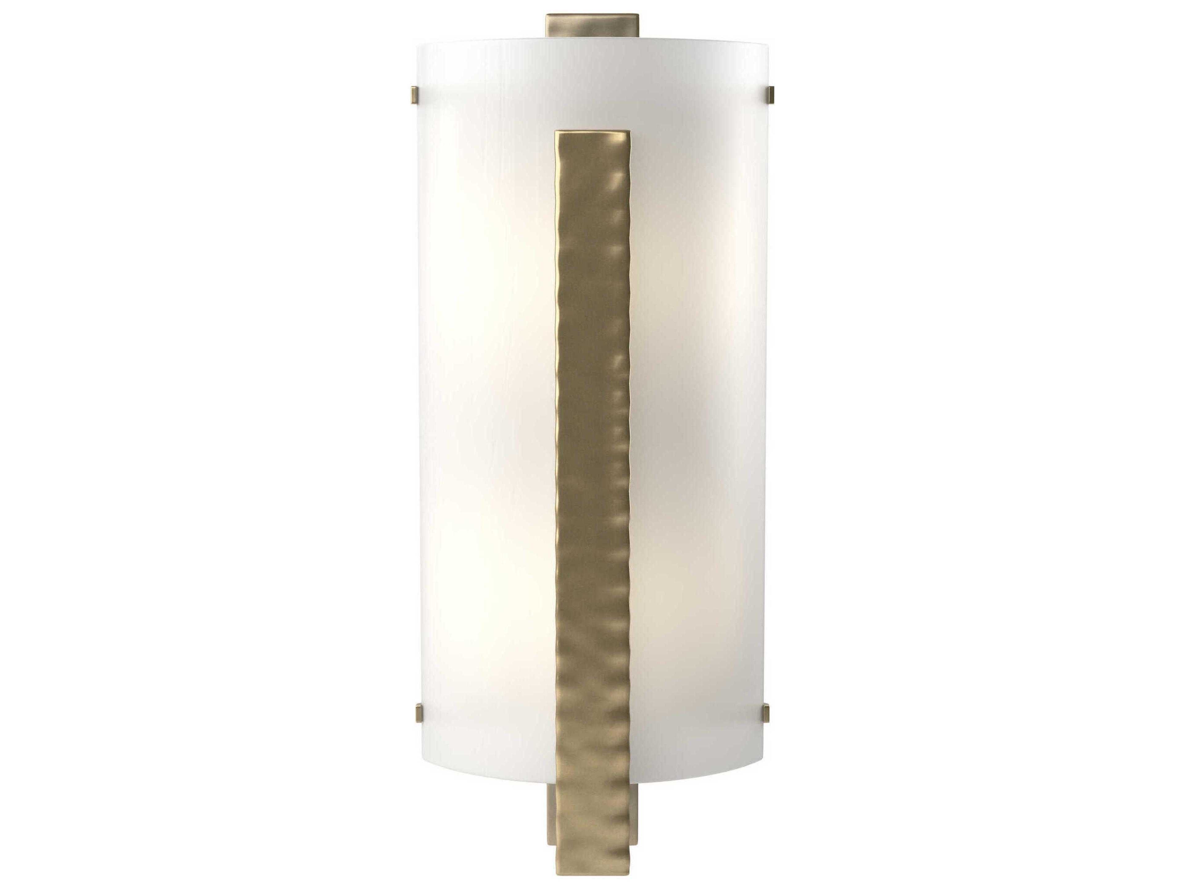 Hubbardton Forge Vertical 2-Light Glass Wall Sconce