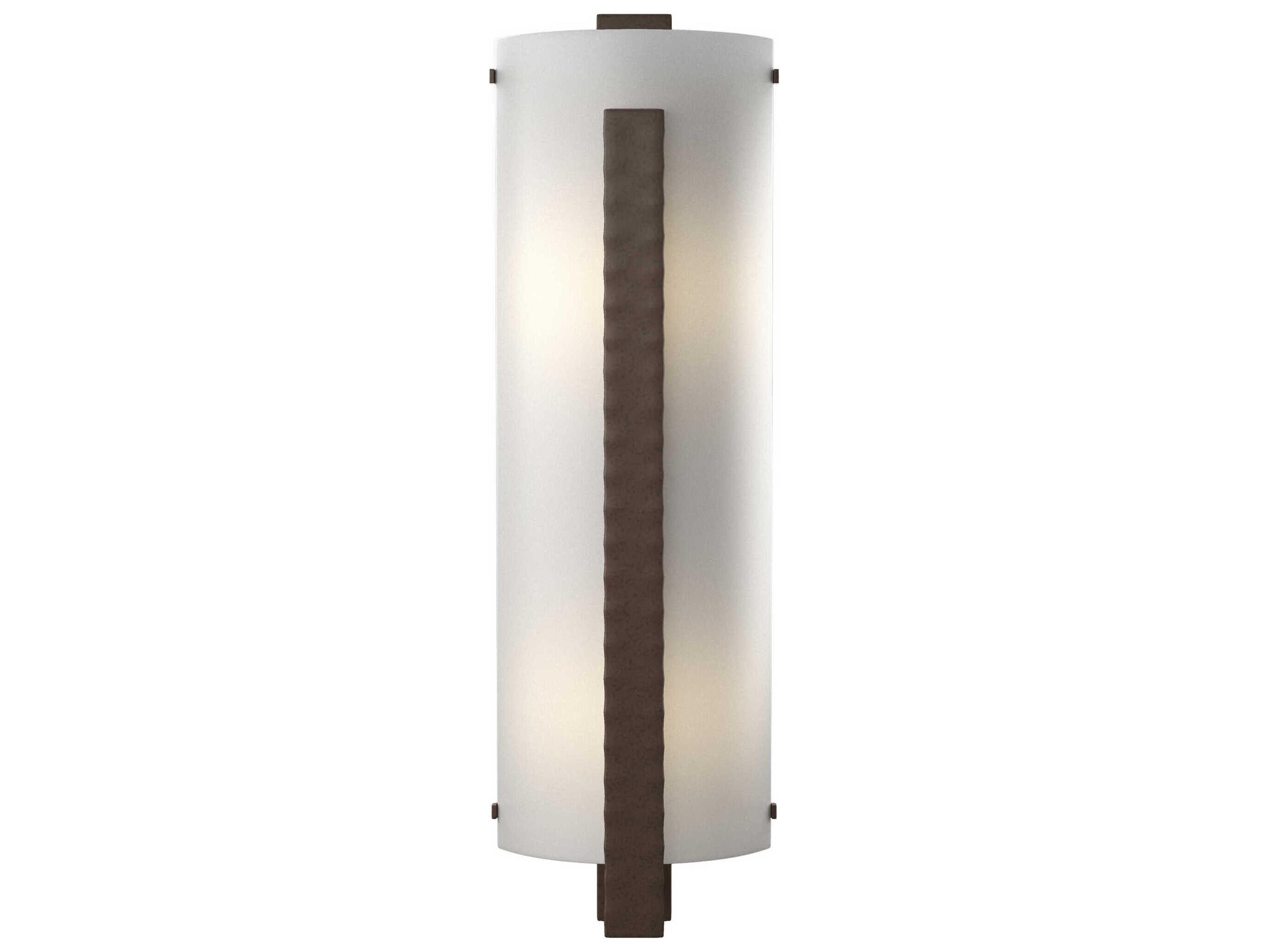 Forged Vertical Bar Large Wall Sconce Handcrafted ADA Compliant