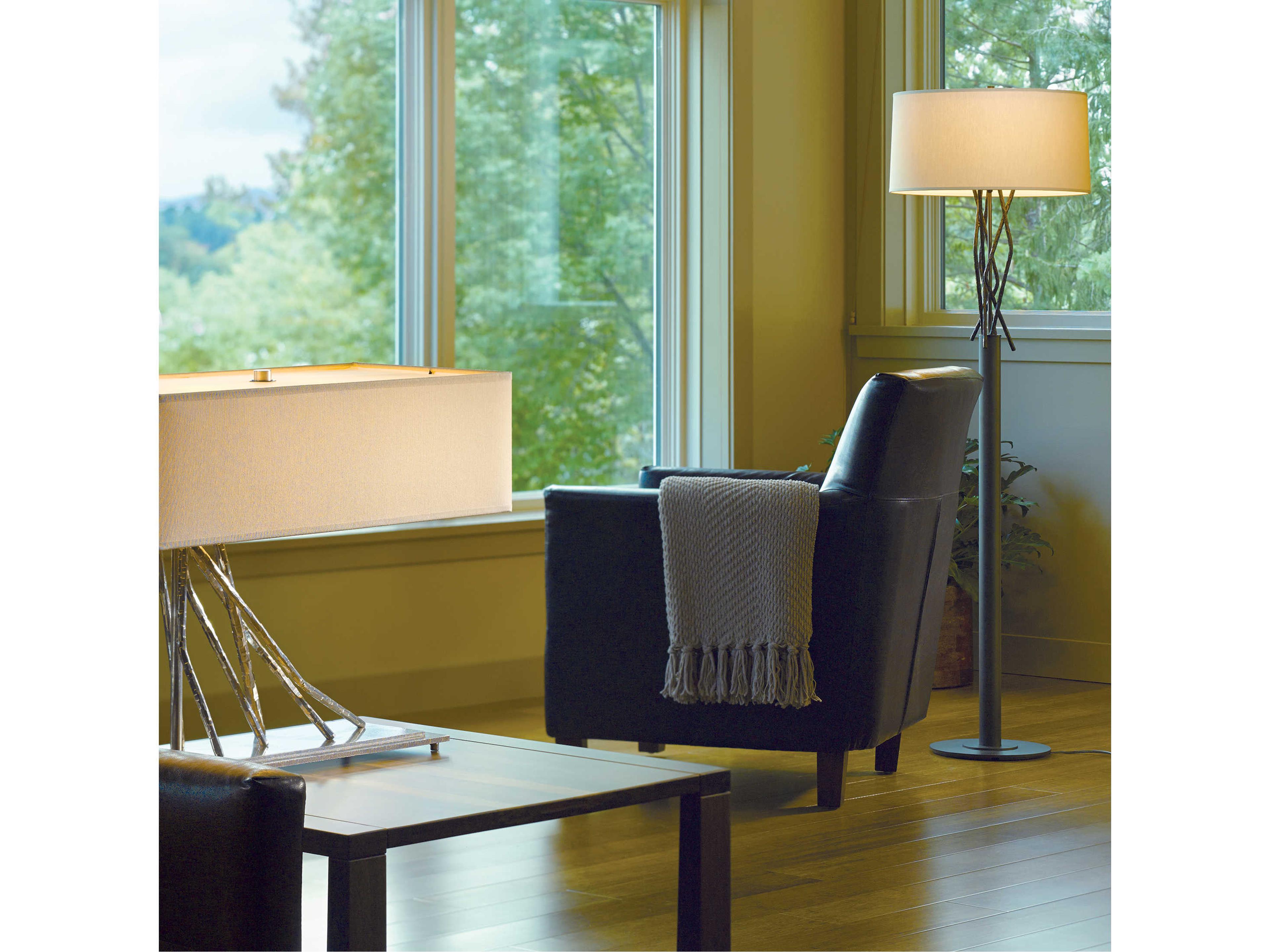 Hubbardton Forge Brindille Steel Floor Lamp