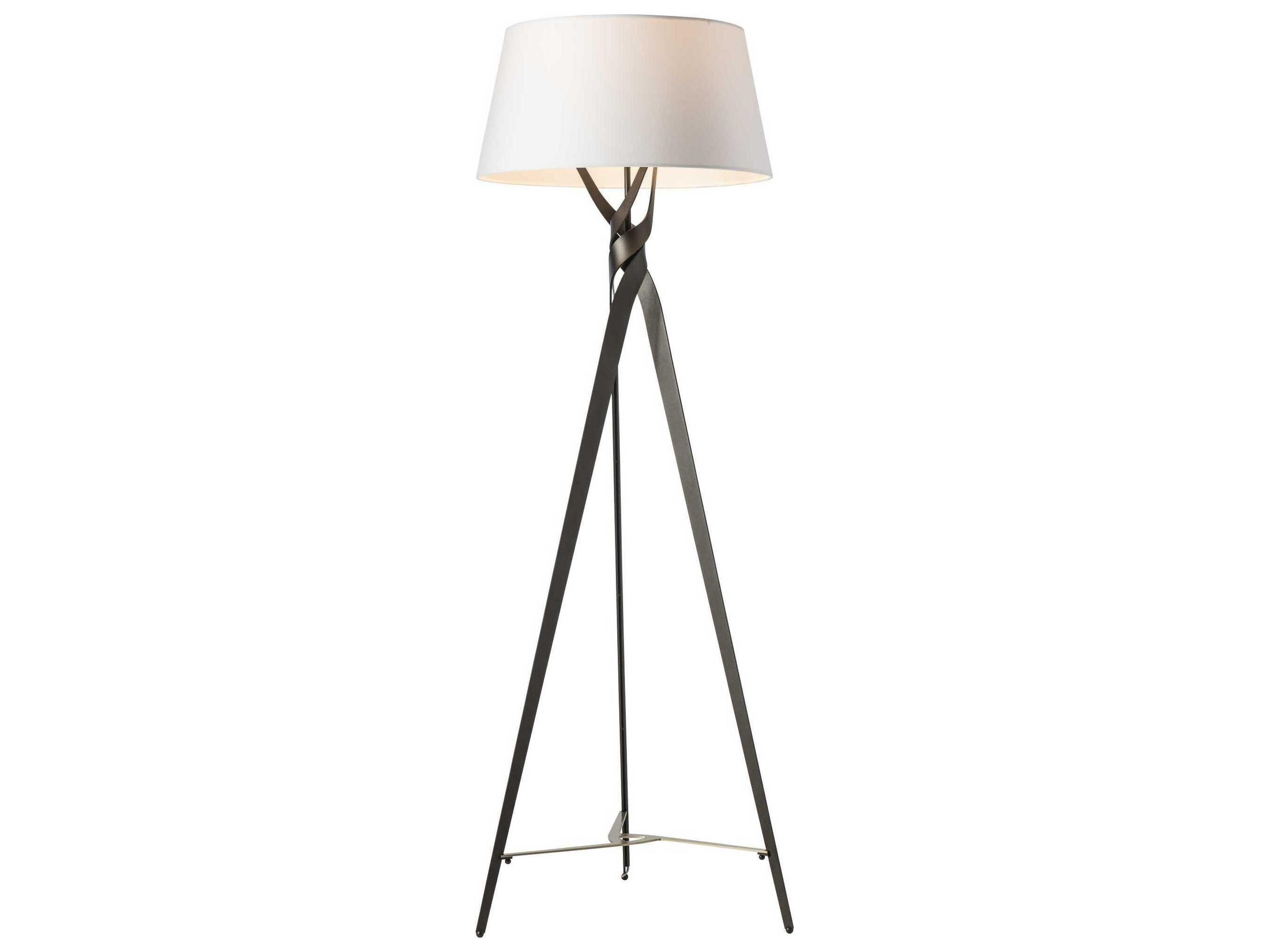 Hubbardton Forge Tryst Natural Anna Fabric Floor Lamp