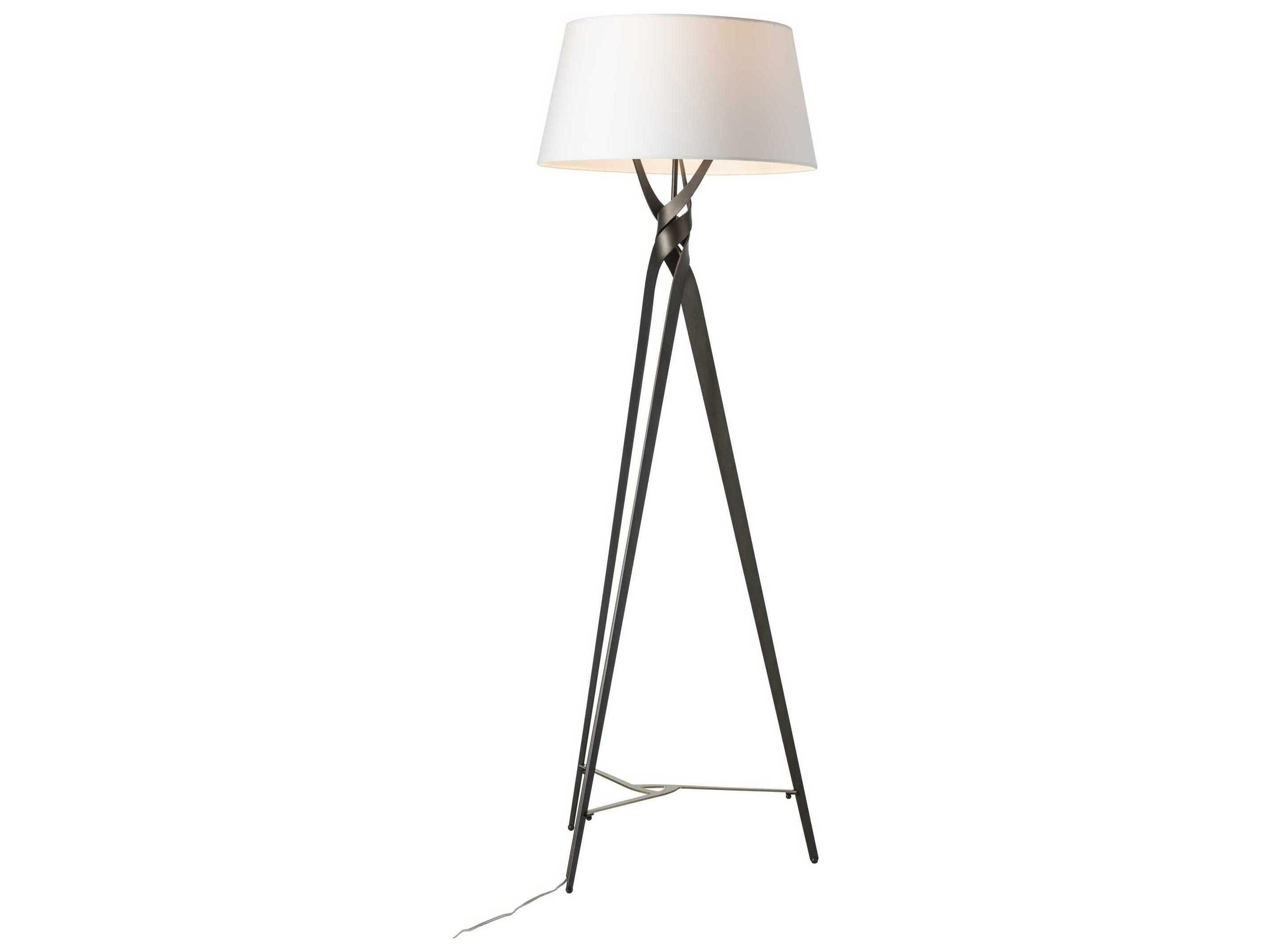 Hubbardton Forge Tryst Natural Anna Fabric Floor Lamp