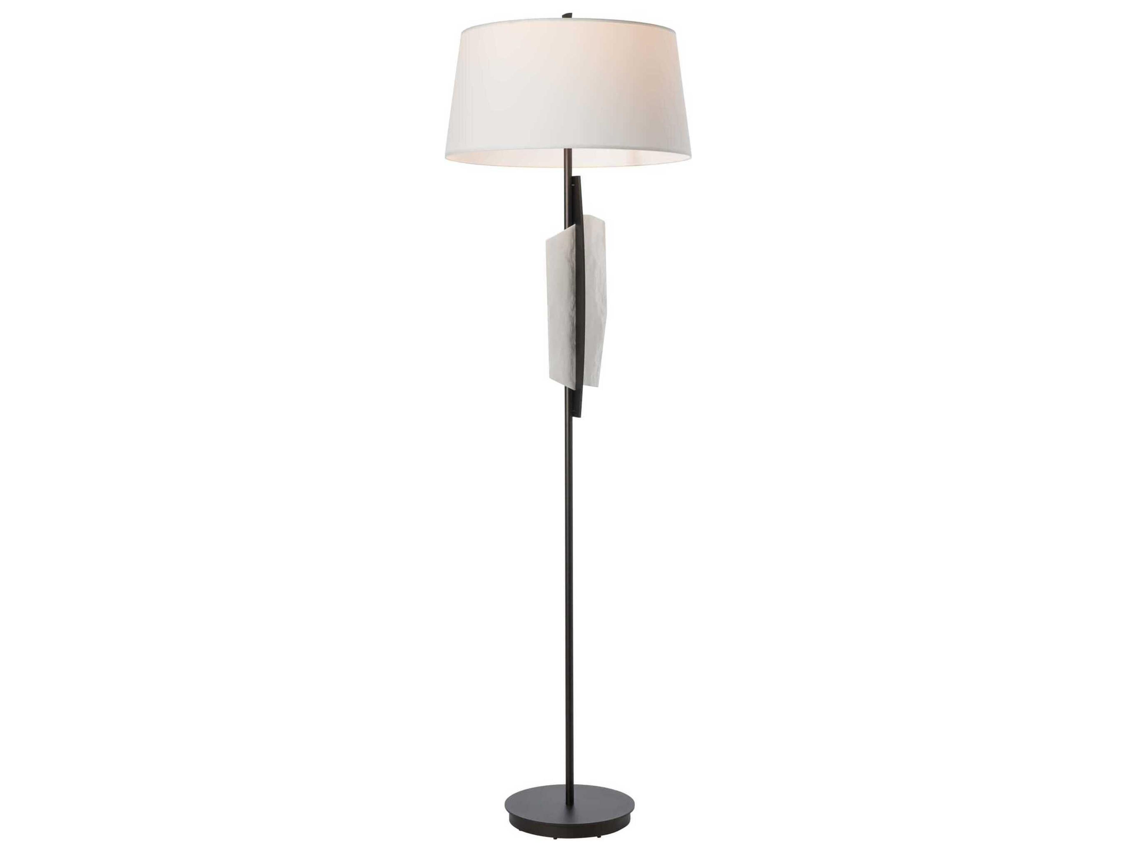 Hubbardton Forge Volterra Natural Anna Linen Floor Lamp