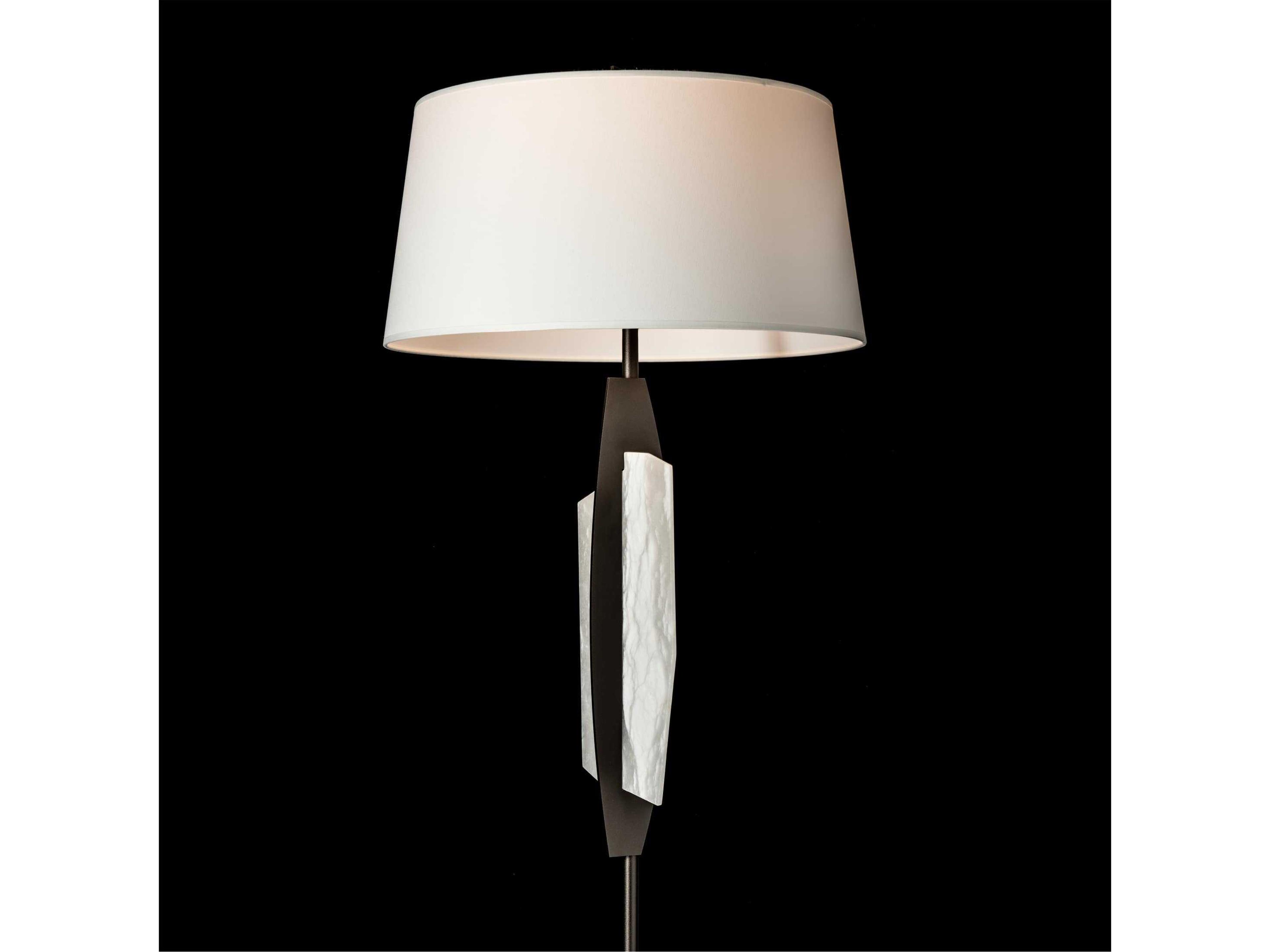 Hubbardton Forge Volterra Natural Anna Linen Floor Lamp