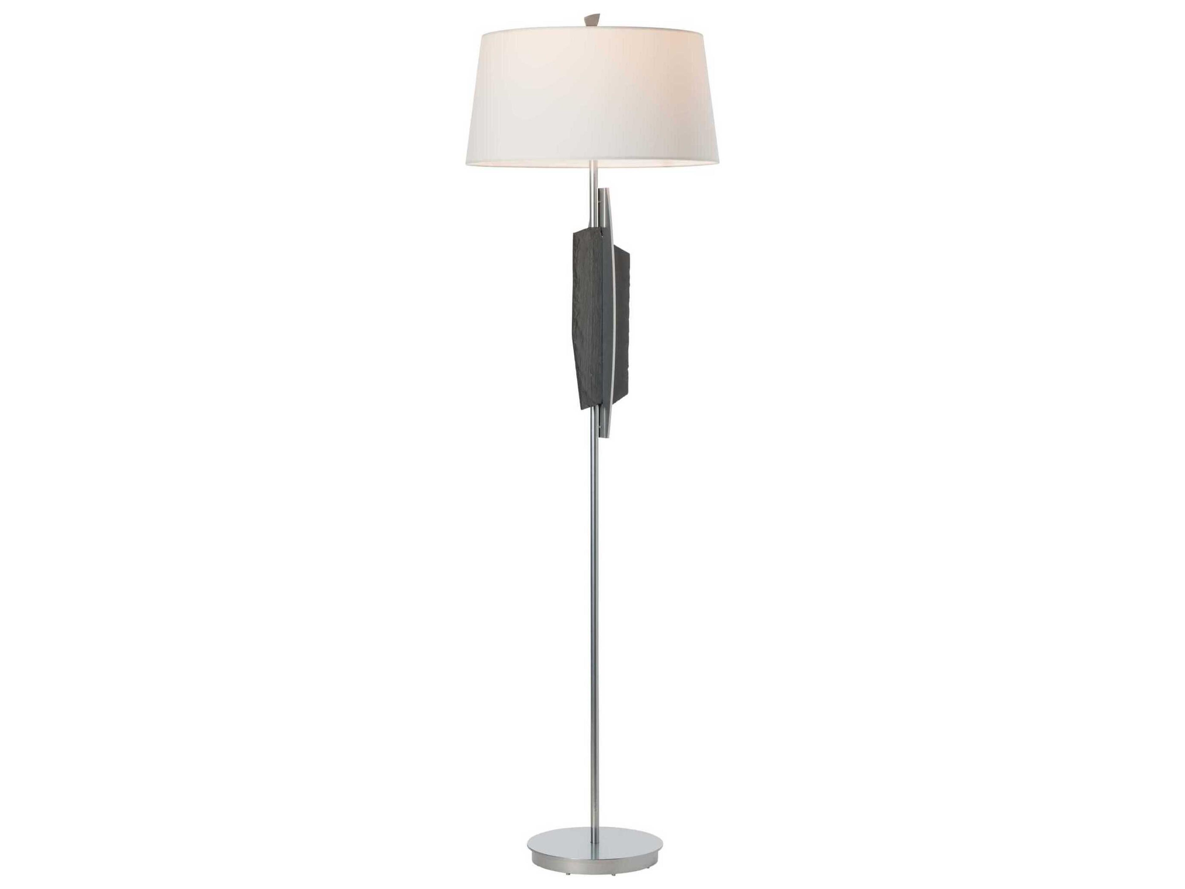 Hubbardton Forge Cambrian Natural Anna Linen Floor Lamp