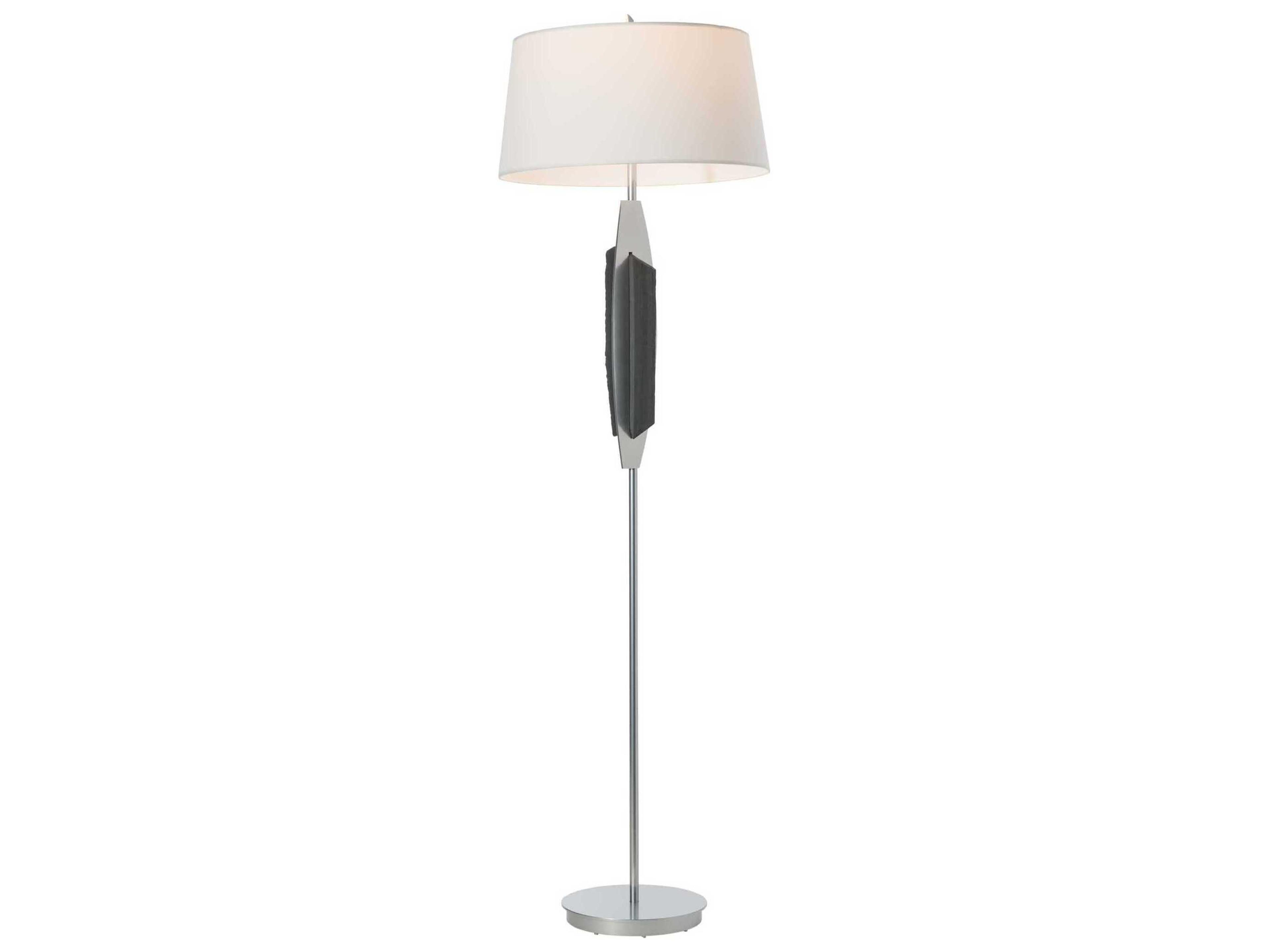 Hubbardton Forge Cambrian Natural Anna Linen Floor Lamp