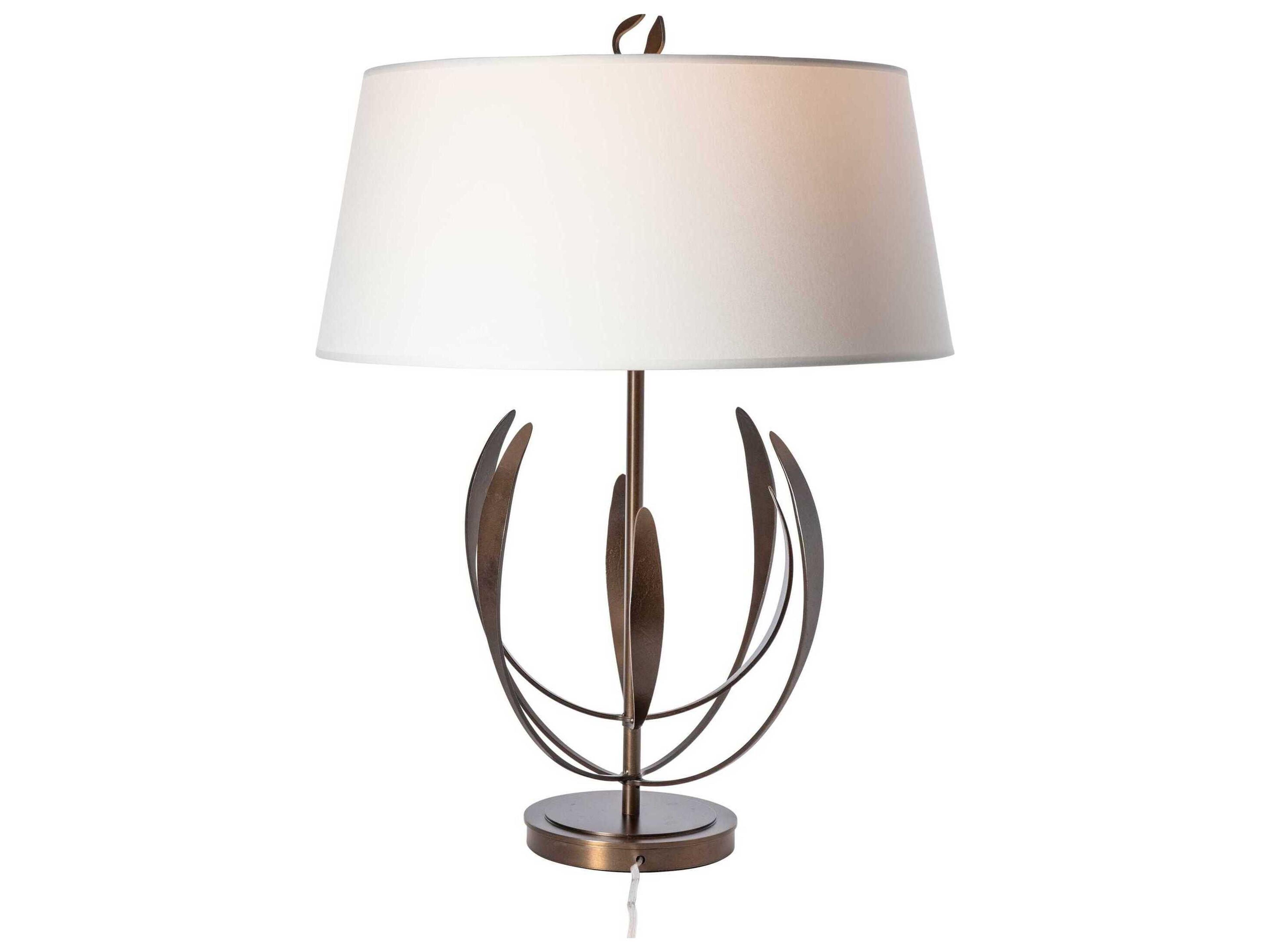 Hubbardton Forge Dahlia Natural Anna Linen Buffet Lamp