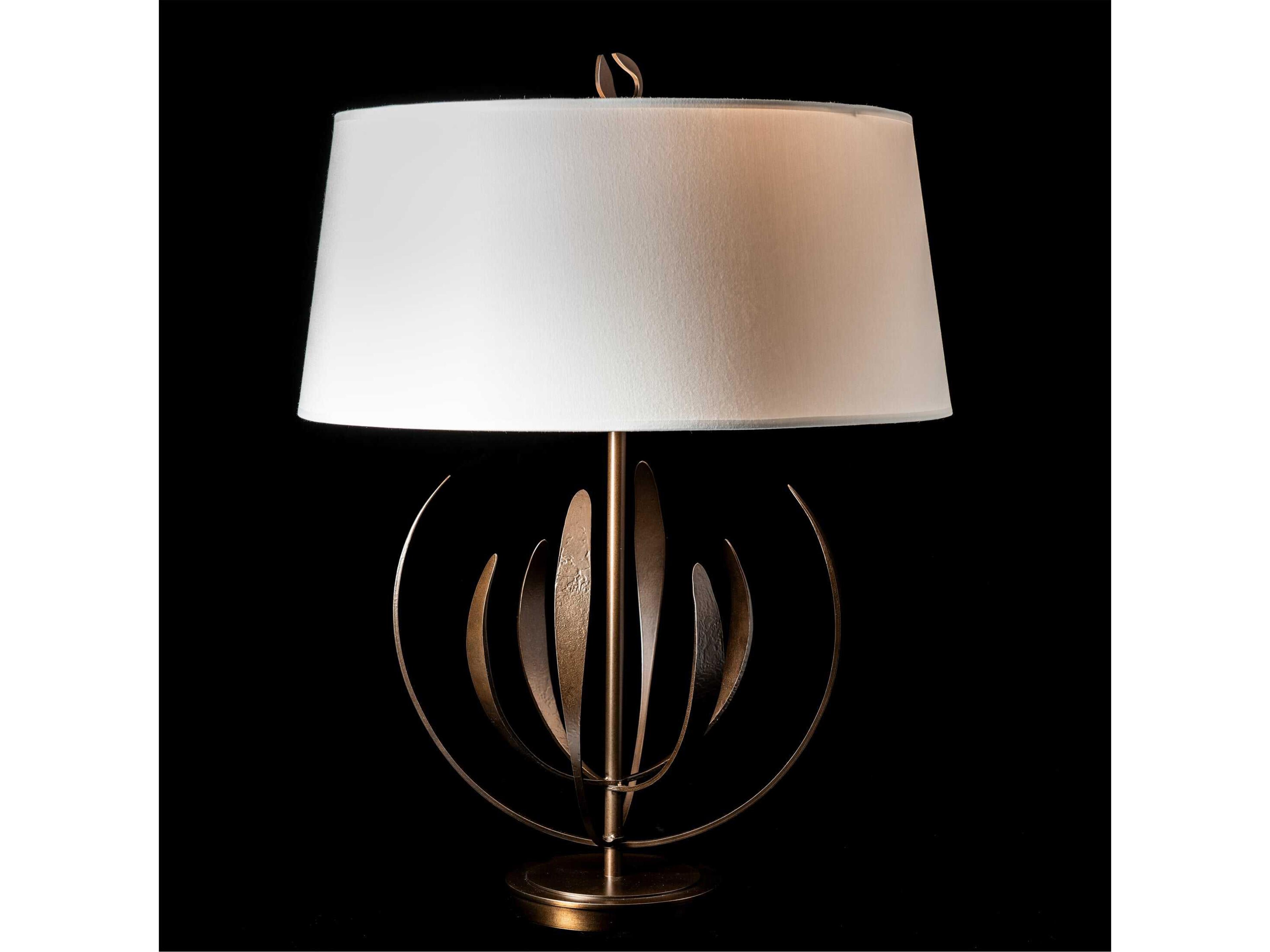 Hubbardton Forge Dahlia Natural Anna Linen Buffet Lamp