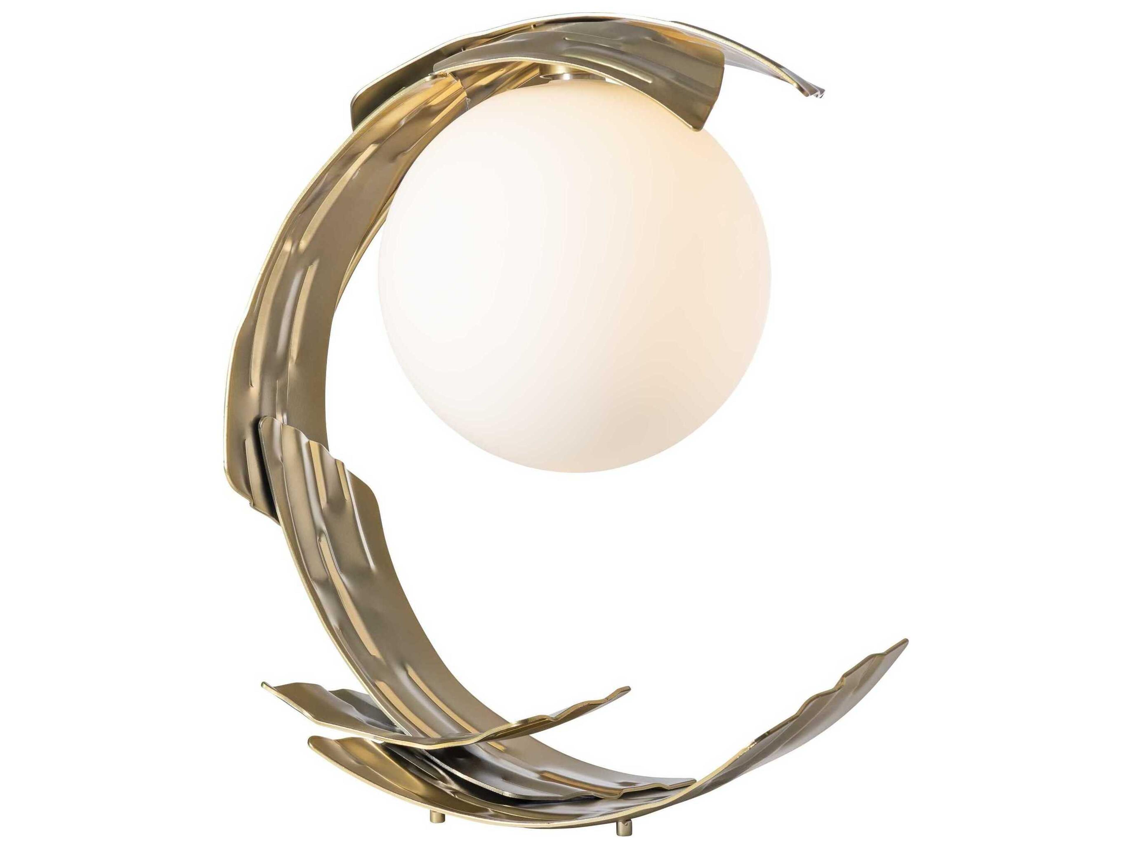 Hubbardton Forge Crest Opal Glass Table Lamp