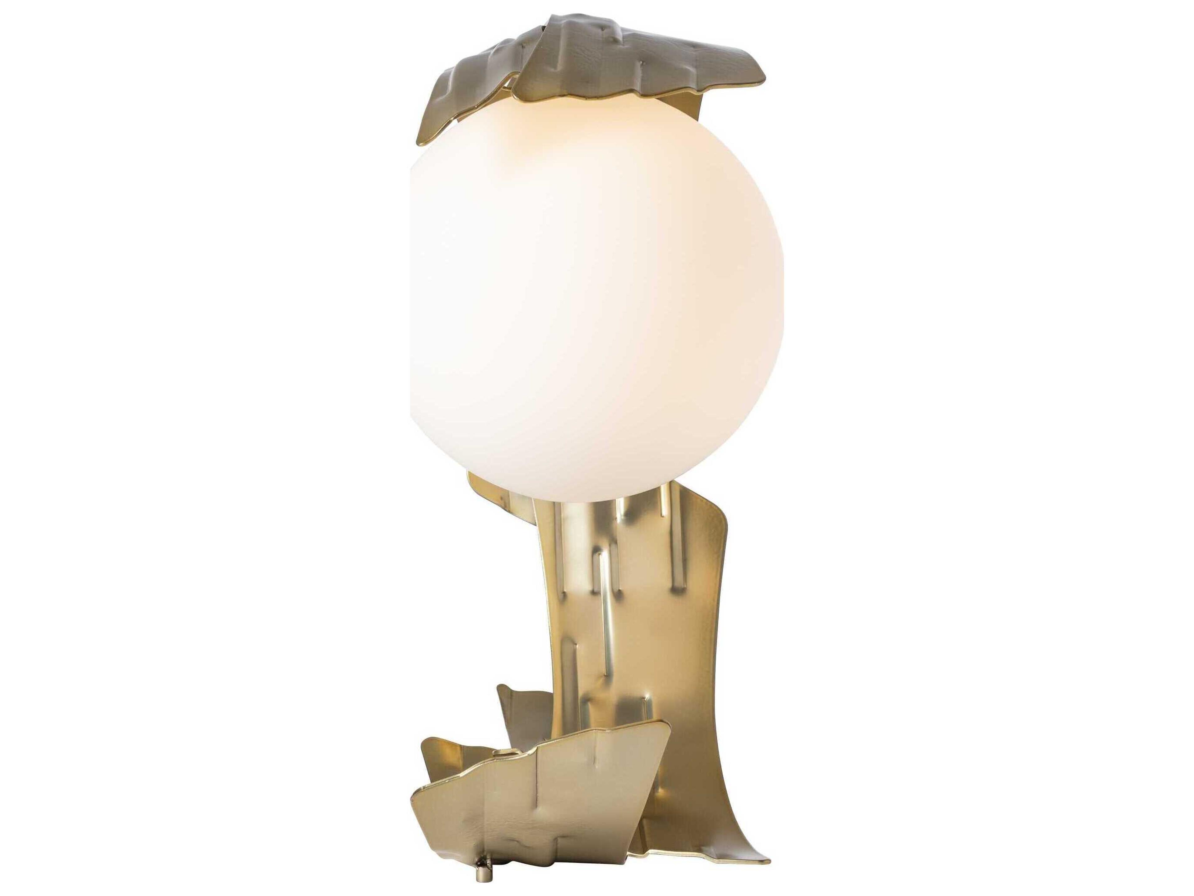 Hubbardton Forge Crest Opal Glass Table Lamp