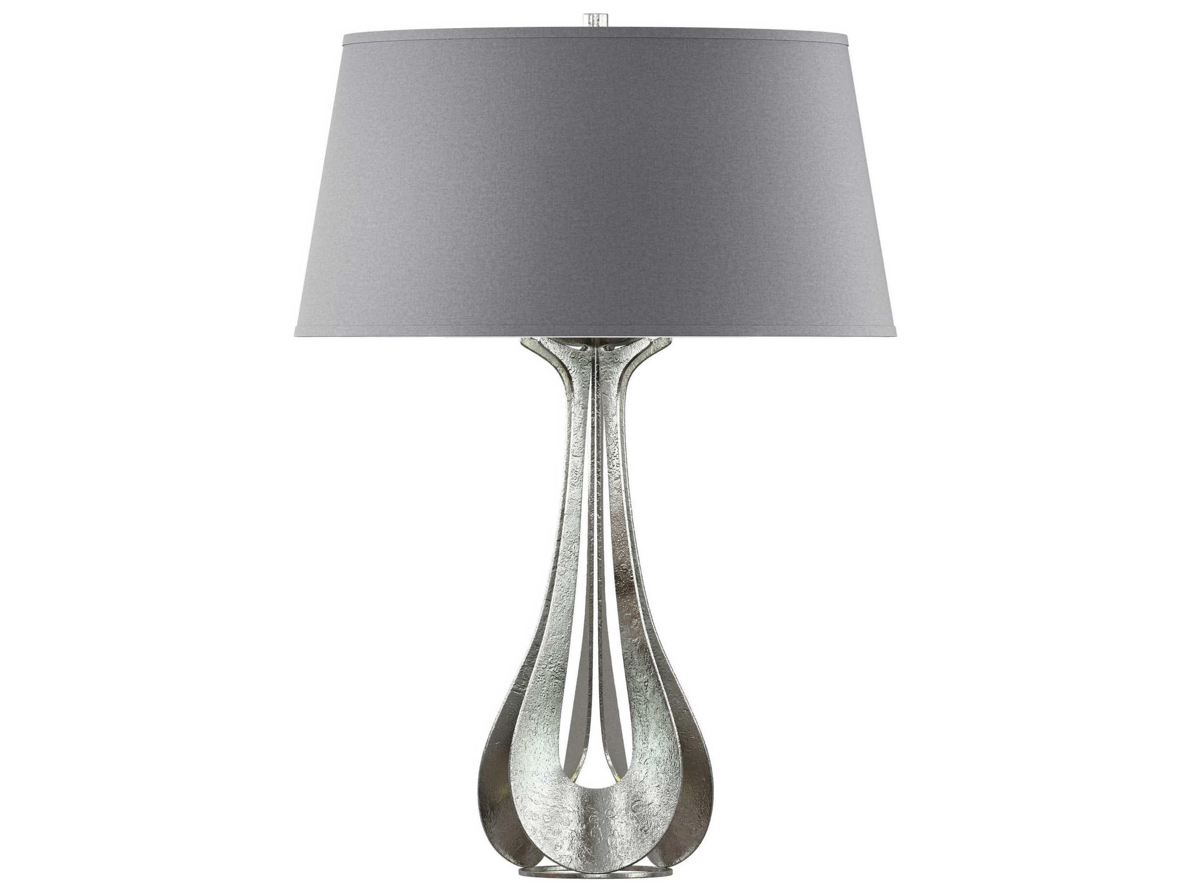 Hubbardton Forge Lino Dark Smoke Gray Table Lamp