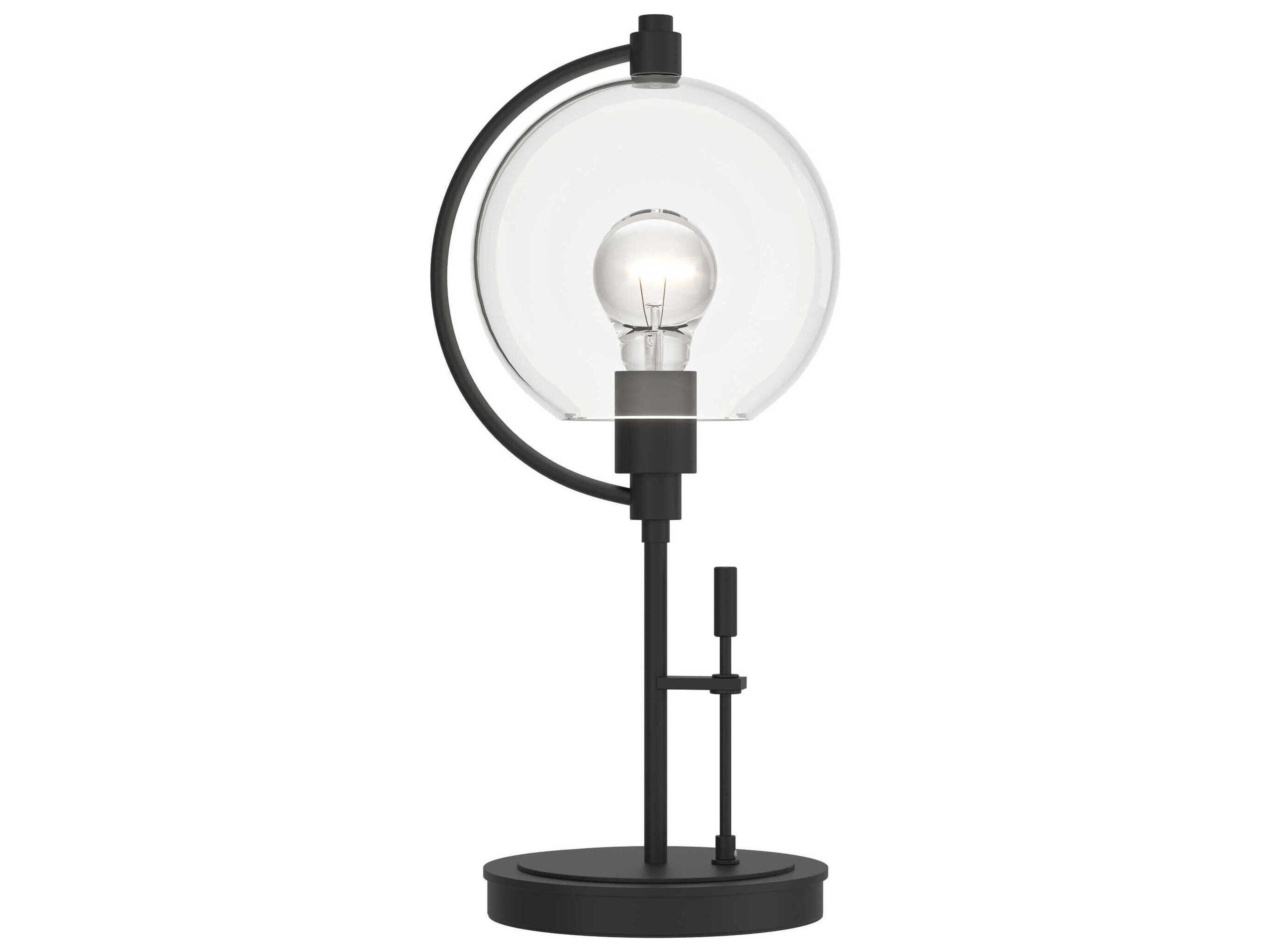 Hubbardton Forge Pluto Clear Glass Table Lamp