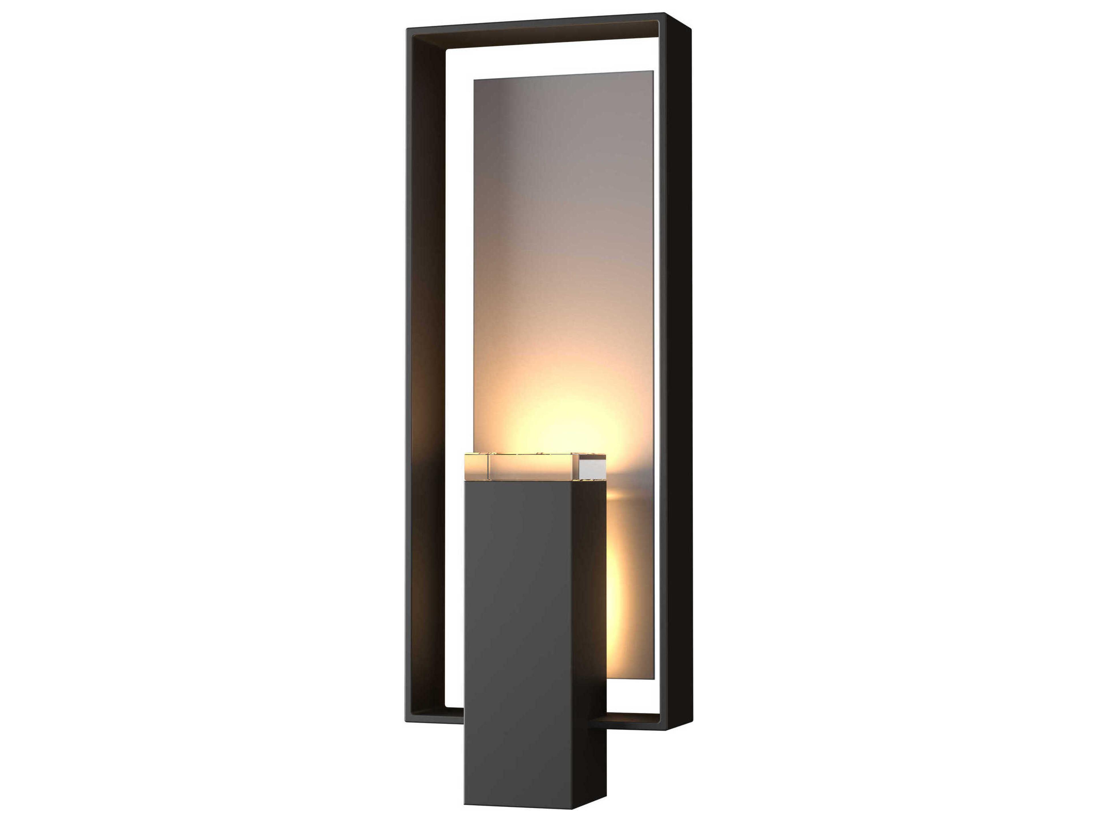 Hubbardton Forge Shadow Box 2 - Light Glass Outdoor Wall Light