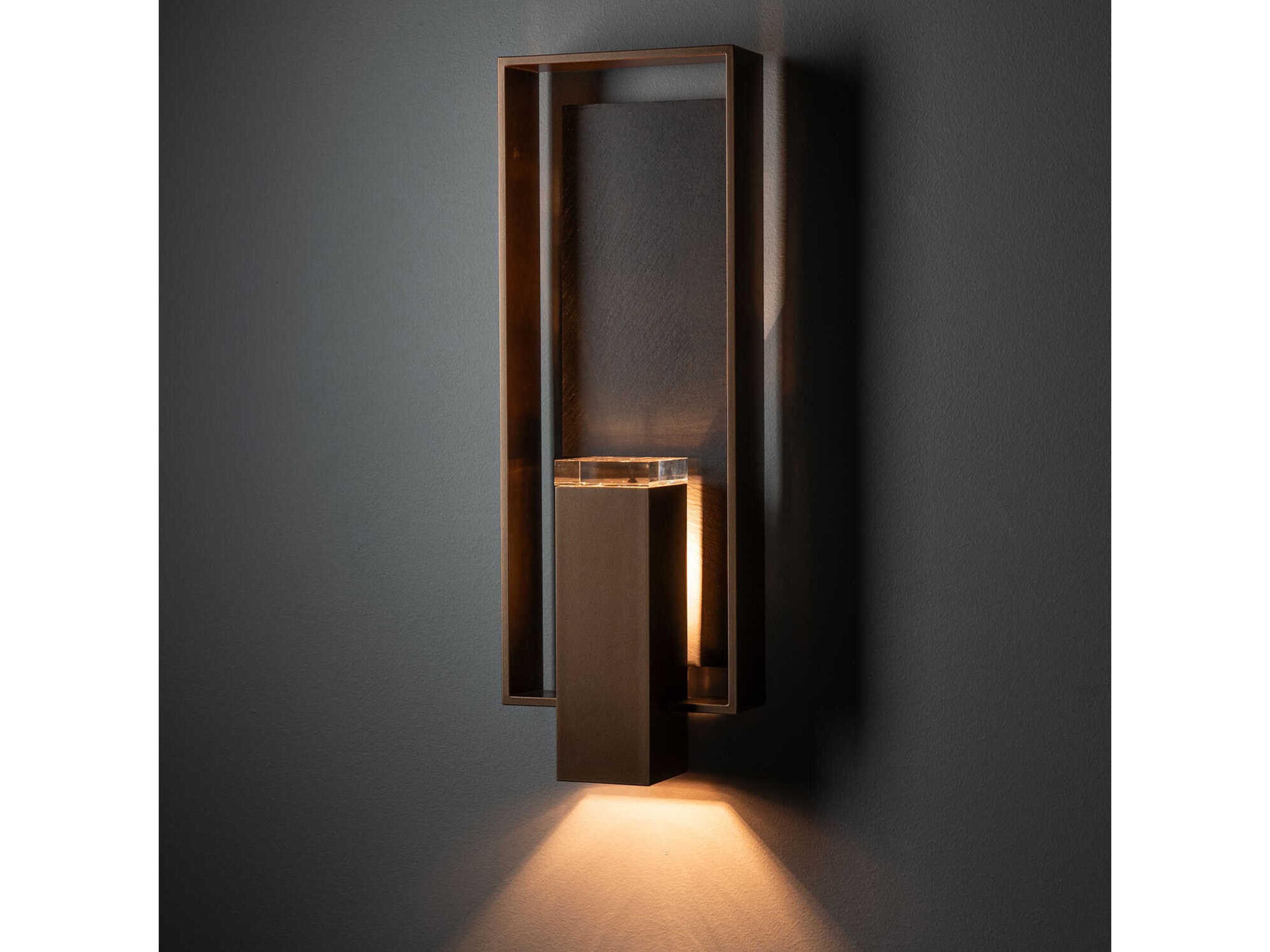 Hubbardton Forge Shadow Box 2-Light Outdoor Wall Light