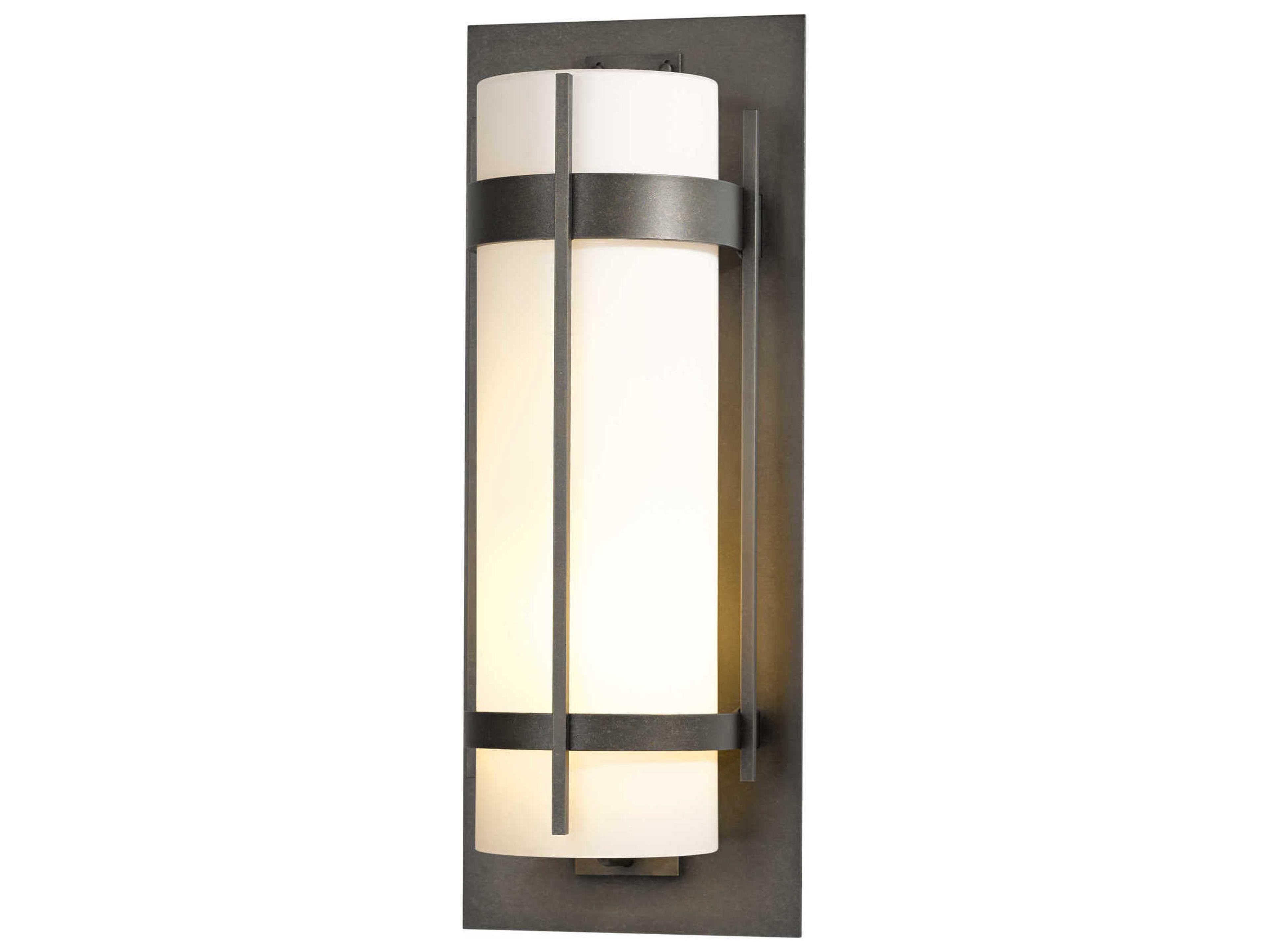 Hubbardton Forge Banded 1 - Light Incandescent Outdoor Wall Light
