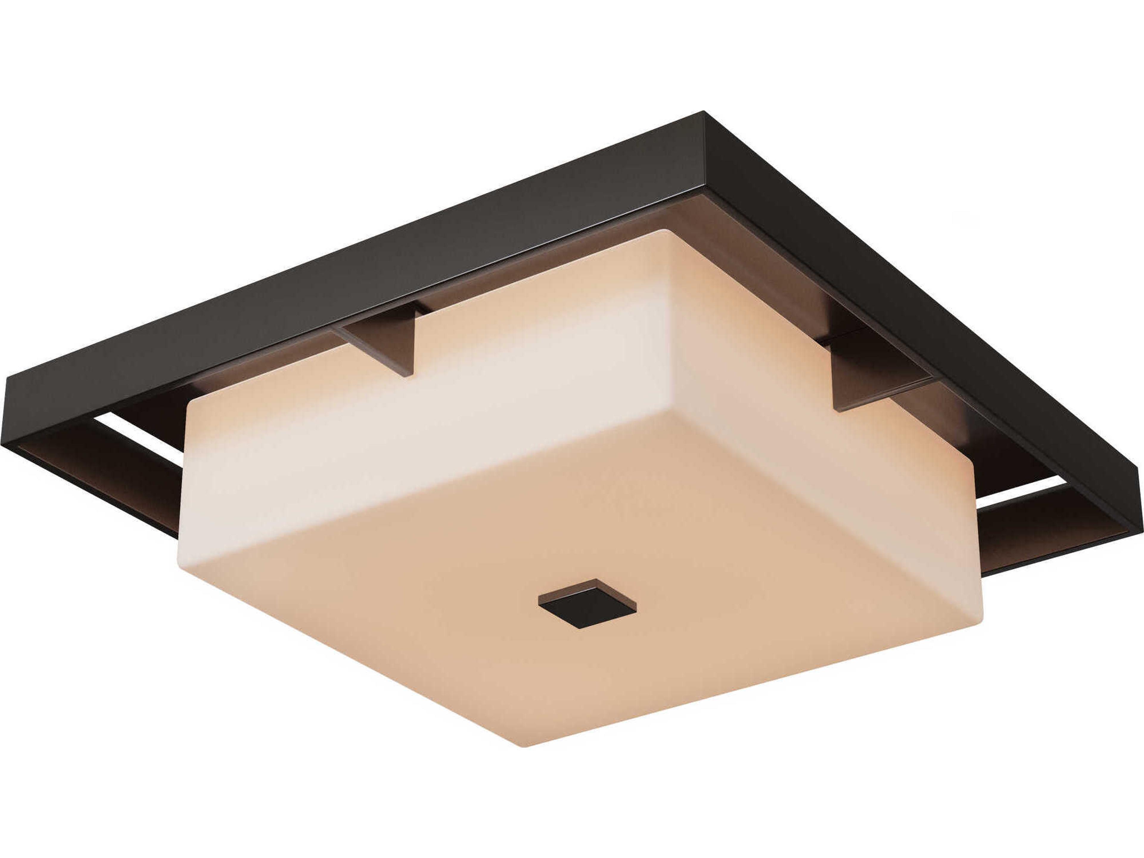 Hubbardton Forge Shadow Box 4-Light Outdoor Ceiling Light