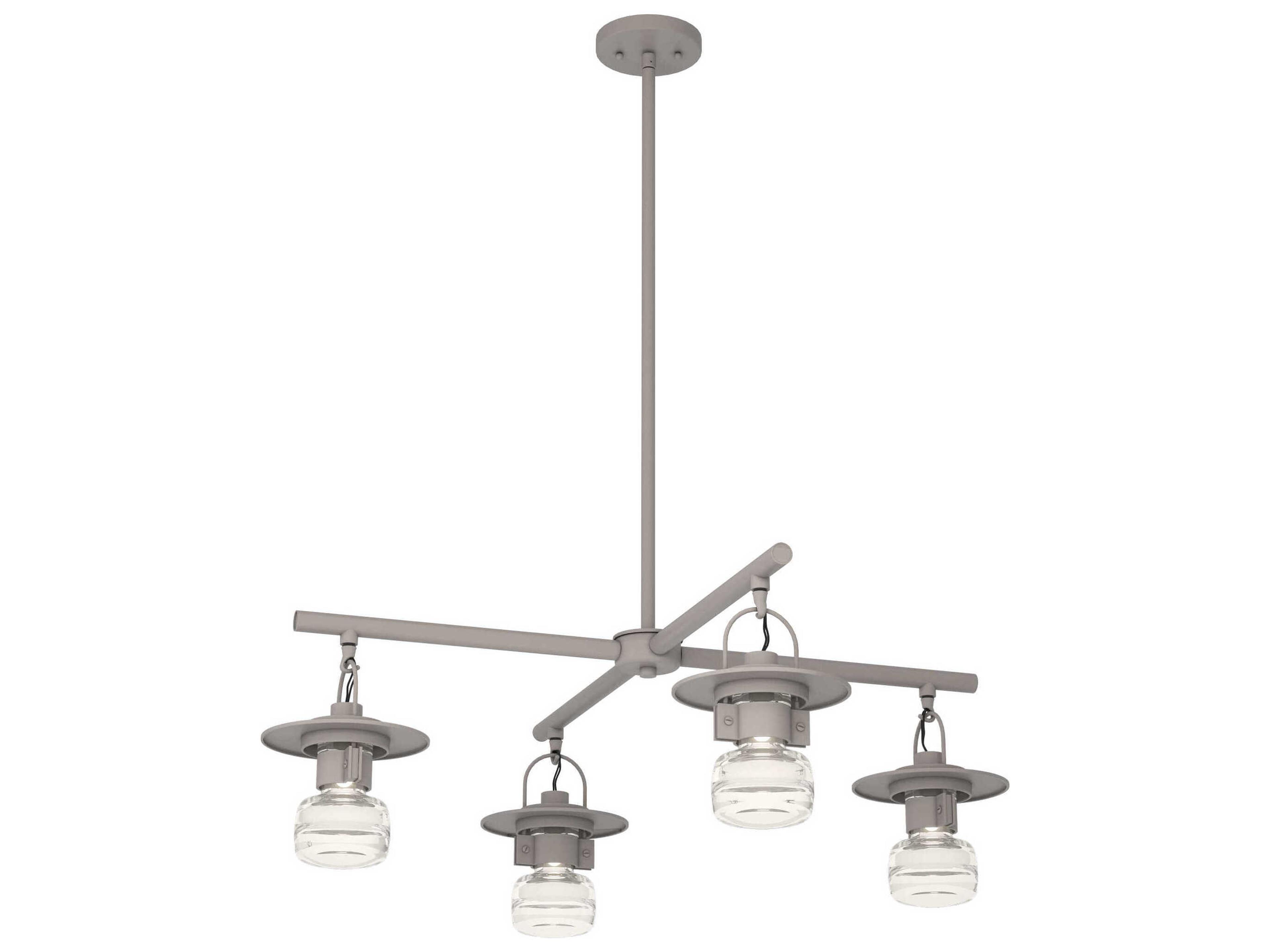 Hubbardton Forge Mason 4 - Light Glass LED Outdoor Hanging Light