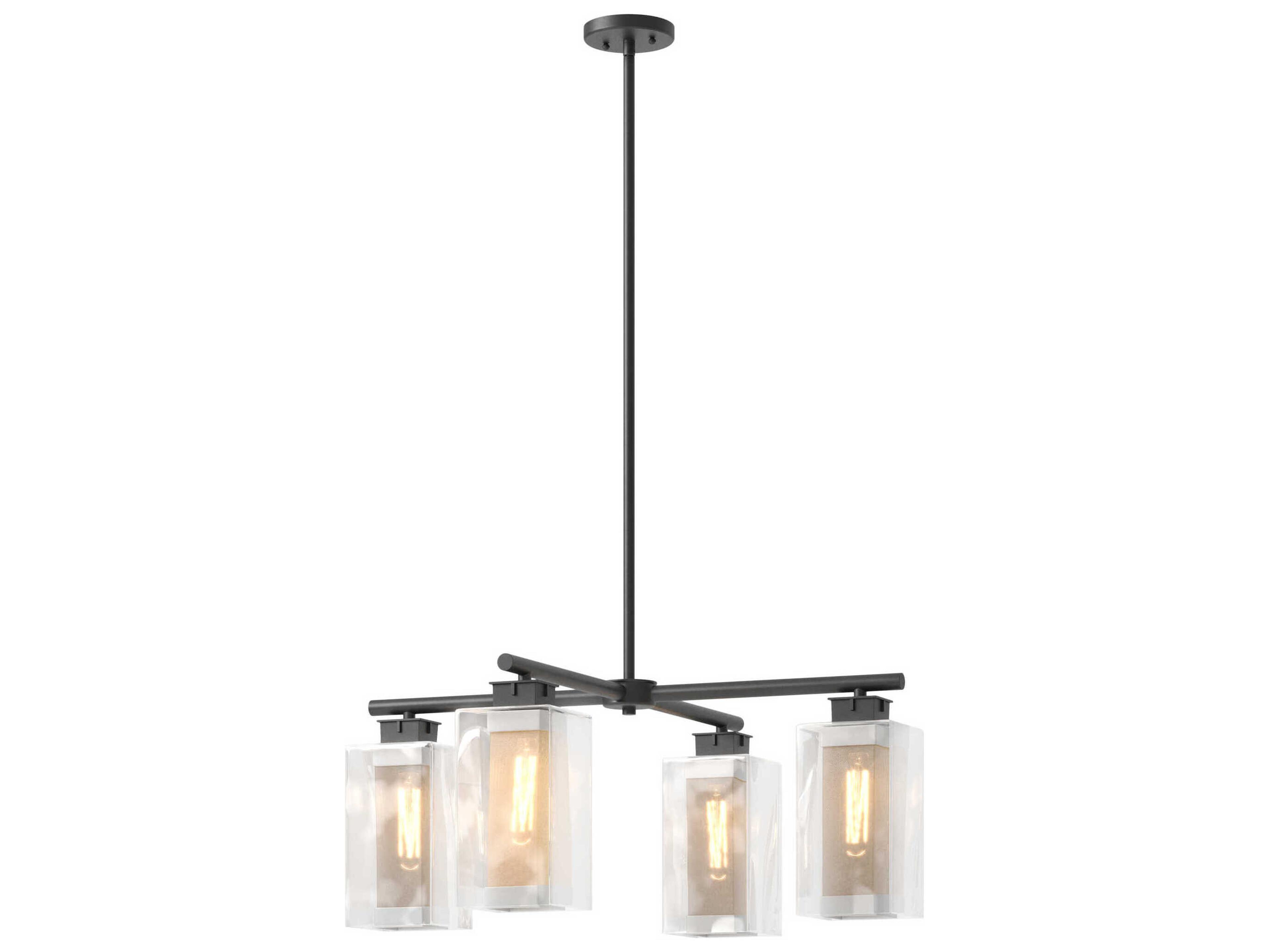 Polaris 4 - Light Glass Outdoor Hanging Light