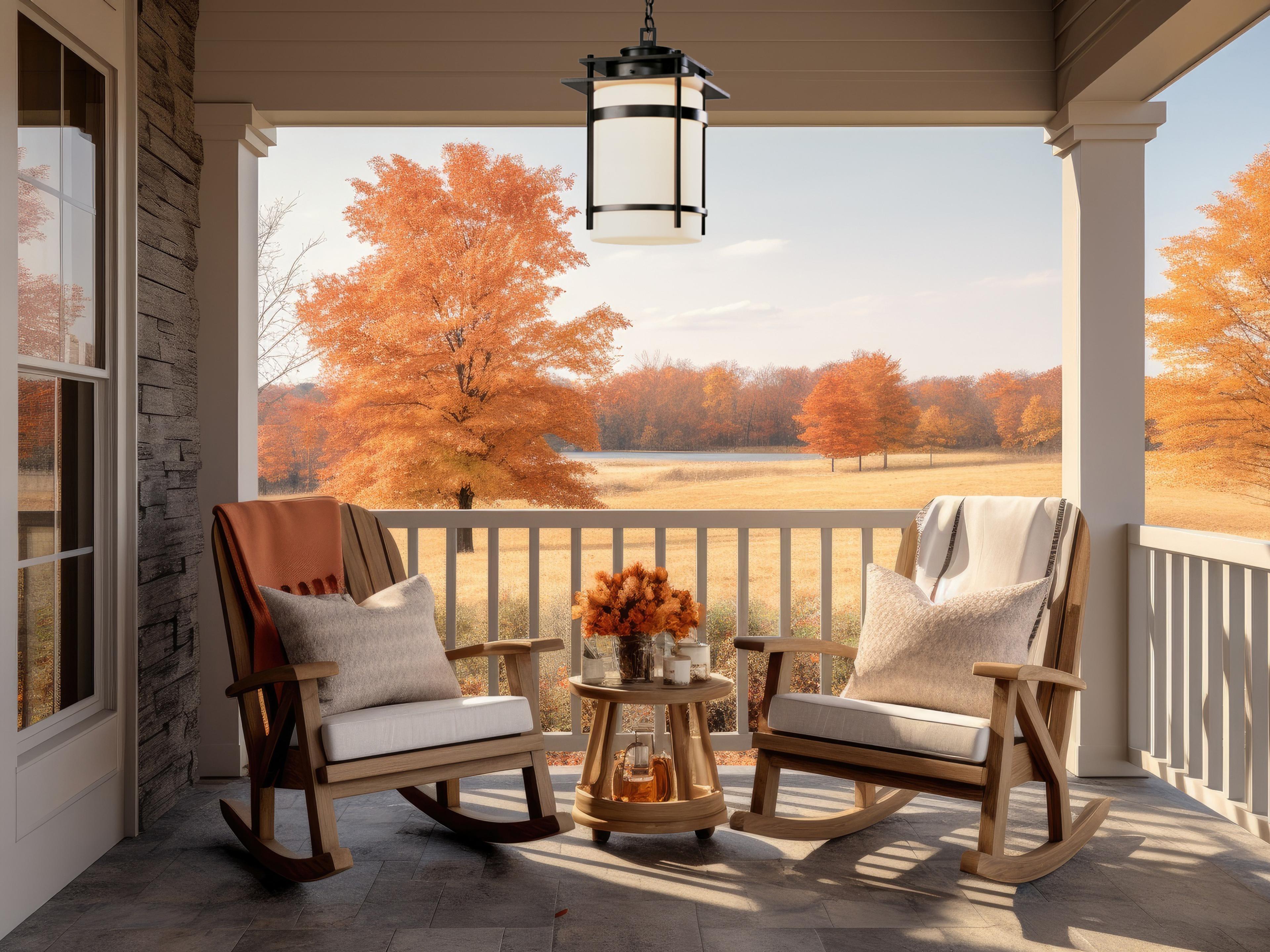 Hubbardton Forge Banded 1 - Light Outdoor Hanging Light