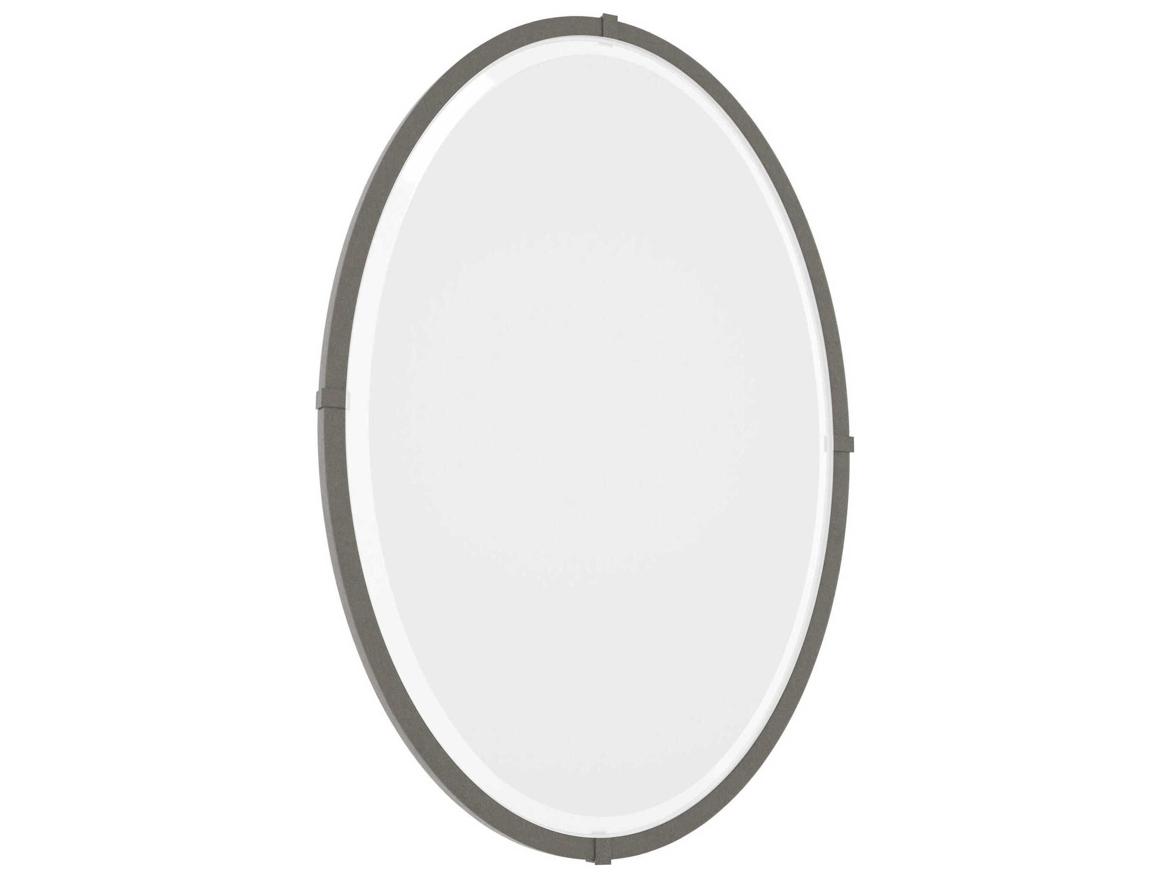 Beveled Oval Mirror Hand-Forged Modern