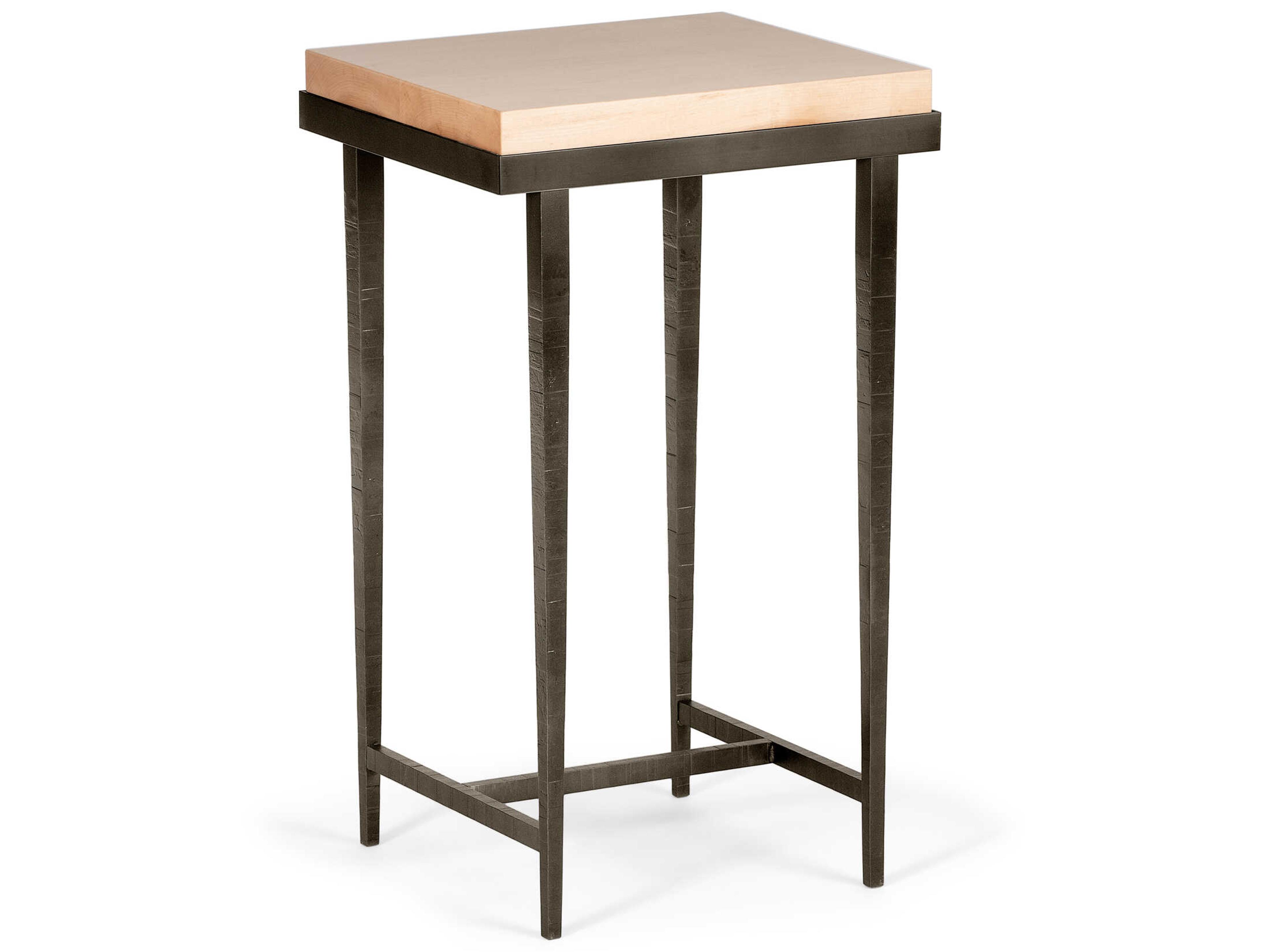 Wick Side Table Hand-Hammered Steel