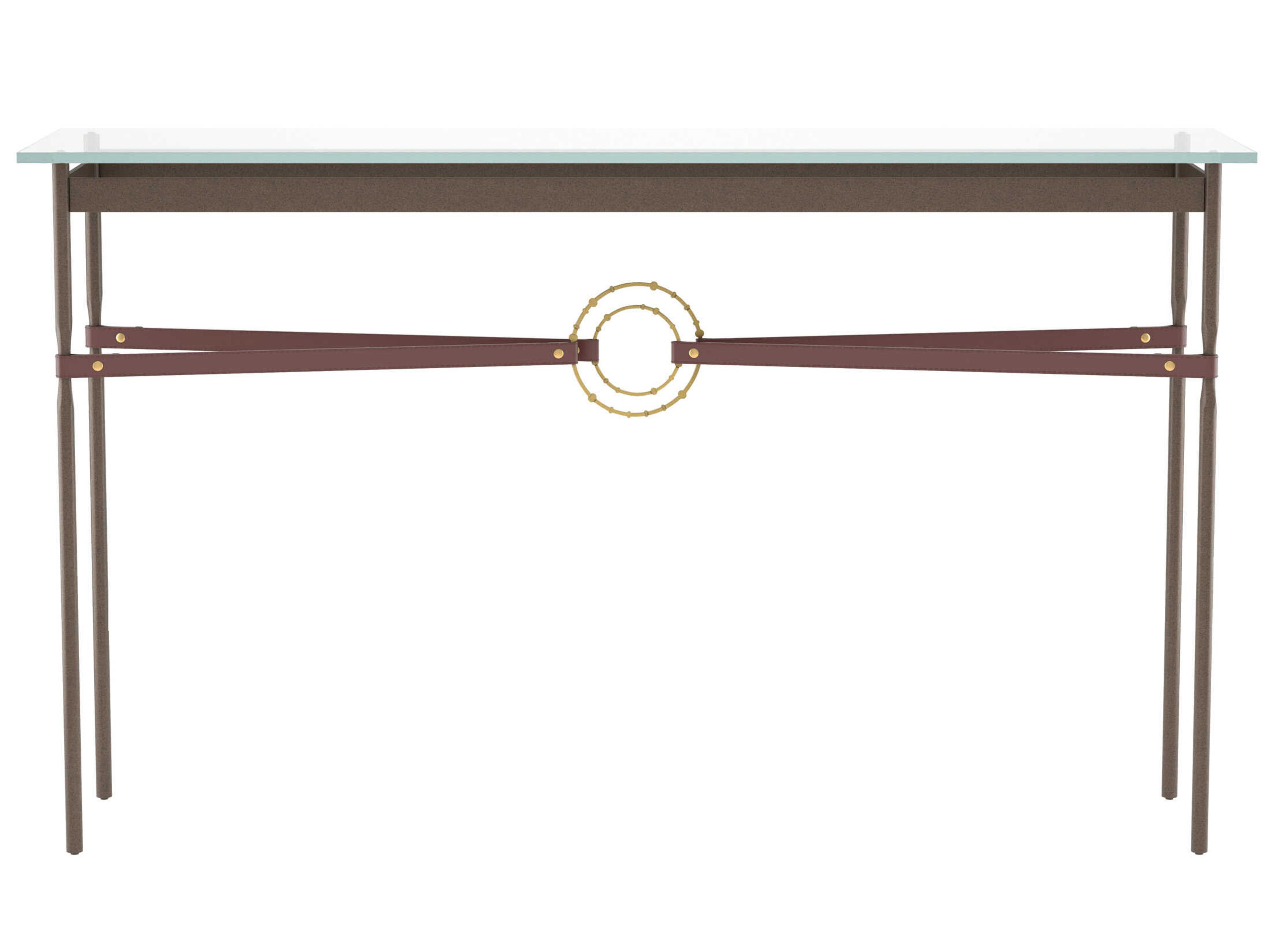 Hubbardton Forge Equus Rectangular Glass Console Table