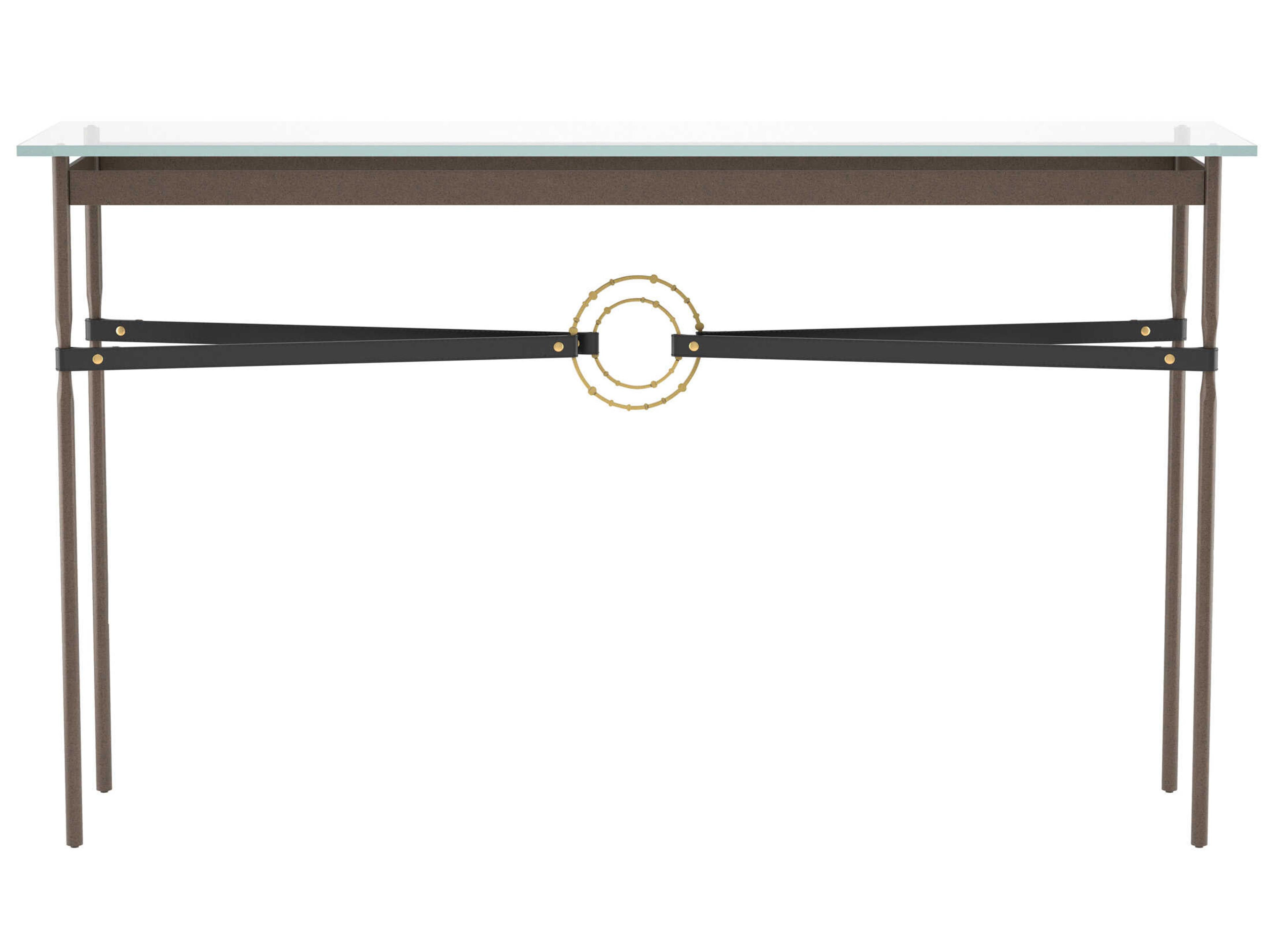 Hubbardton Forge Equus Rectangular Glass Console Table