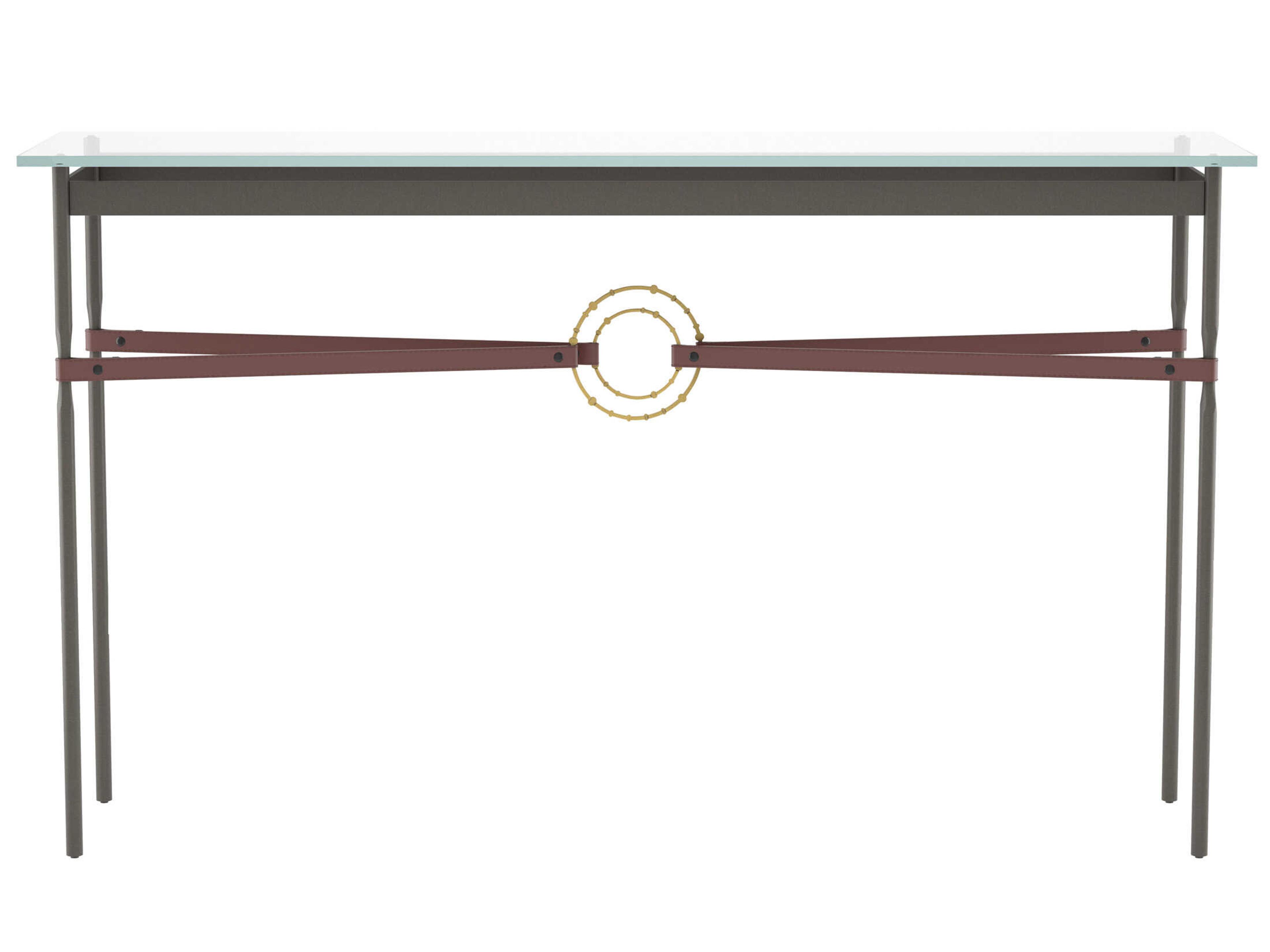 Hubbardton Forge Equus Rectangular Glass Console Table