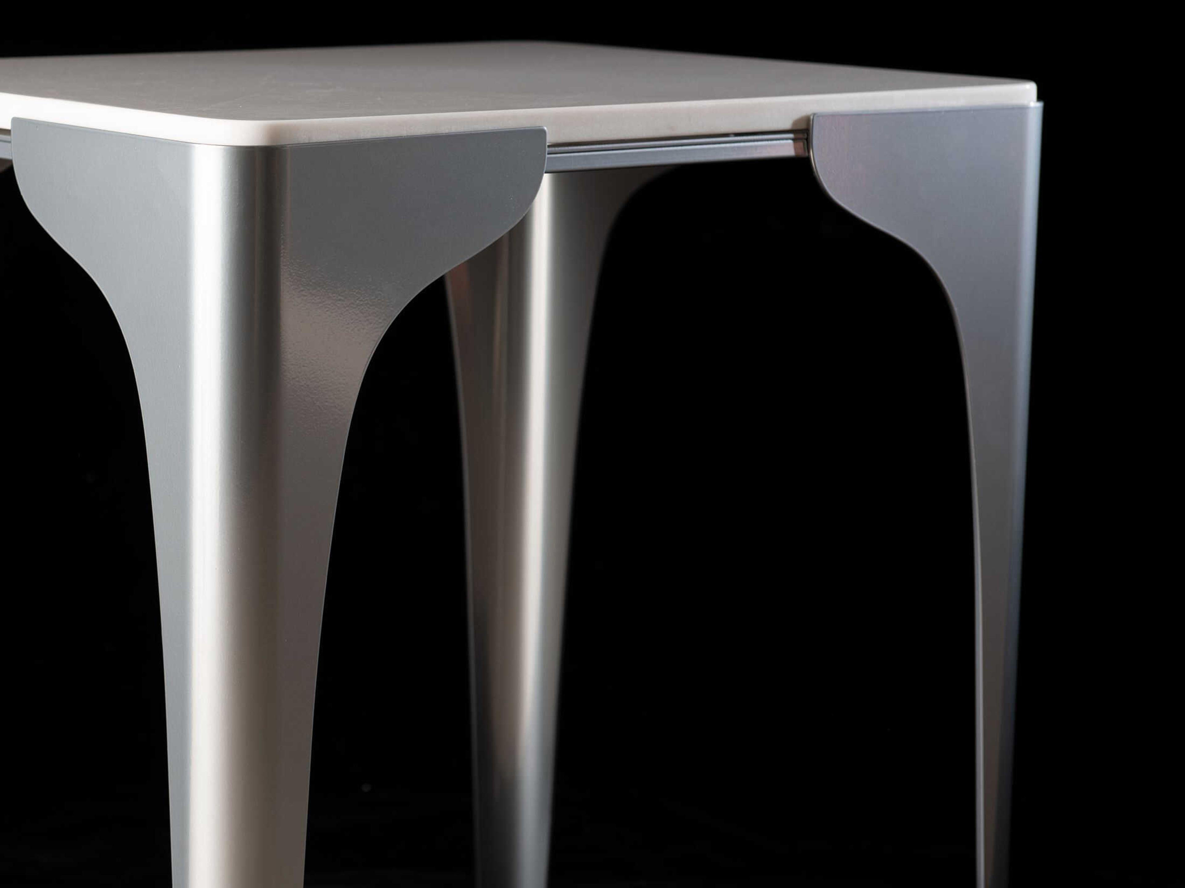 Hubbardton Forge Cove Rectangular Marble End Table