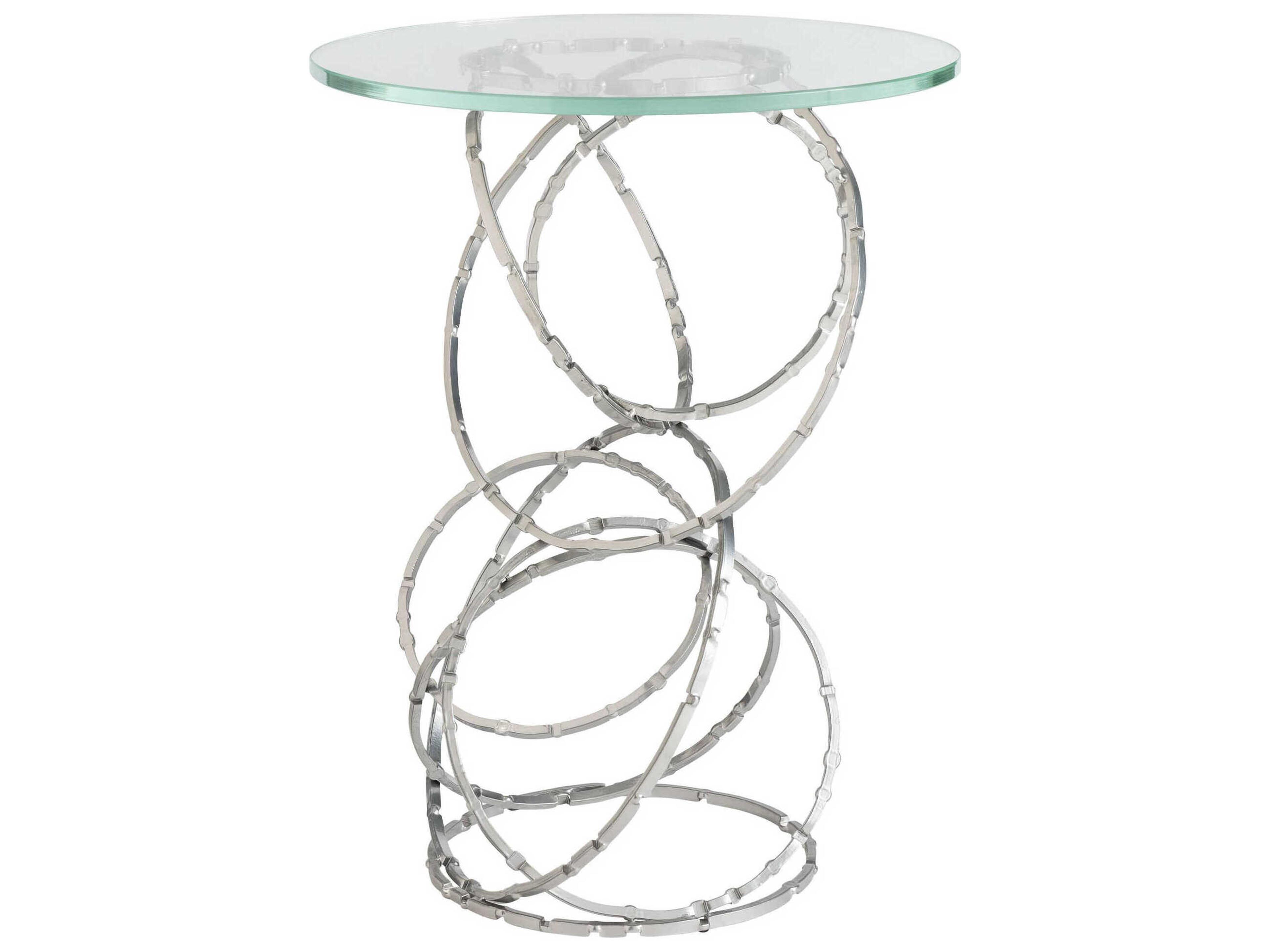 Hubbardton Forge Olympus Round Glass End Table