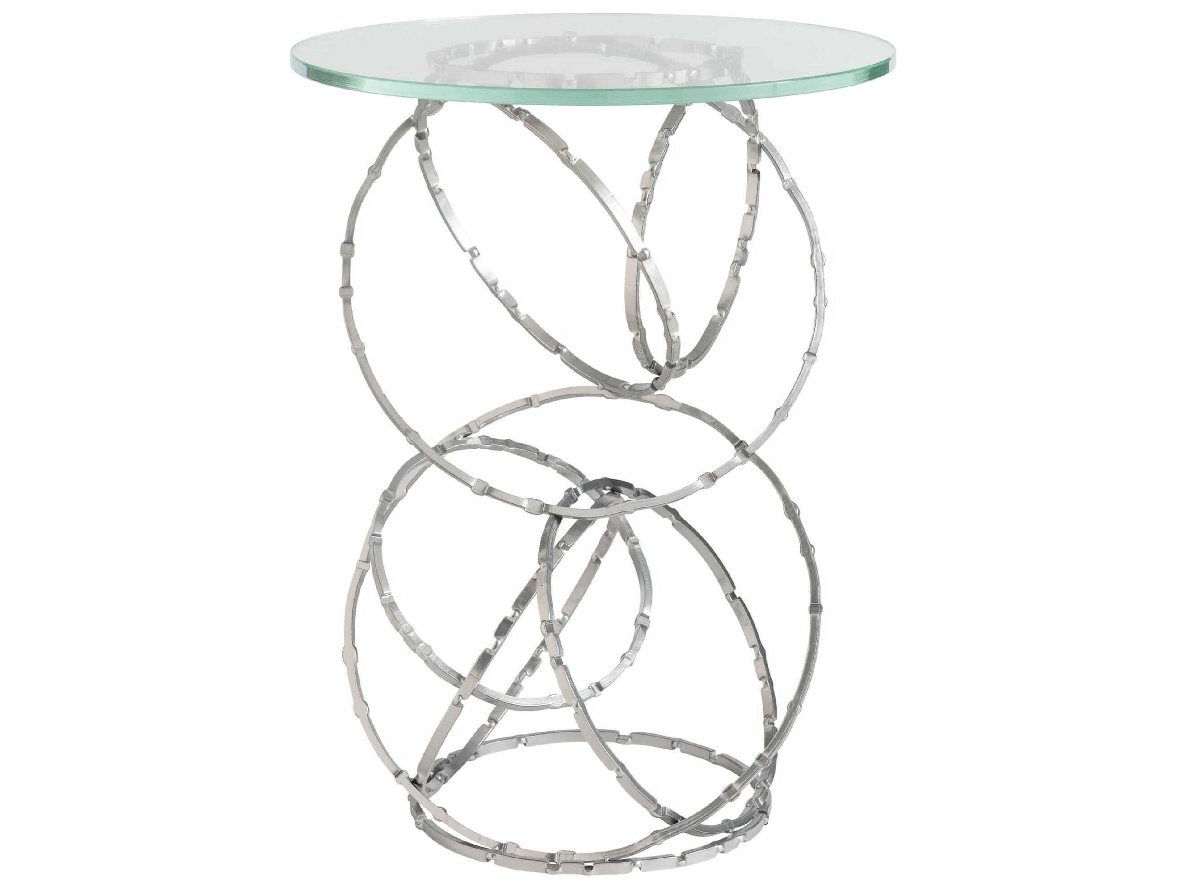Hubbardton Forge Olympus Round Glass End Table