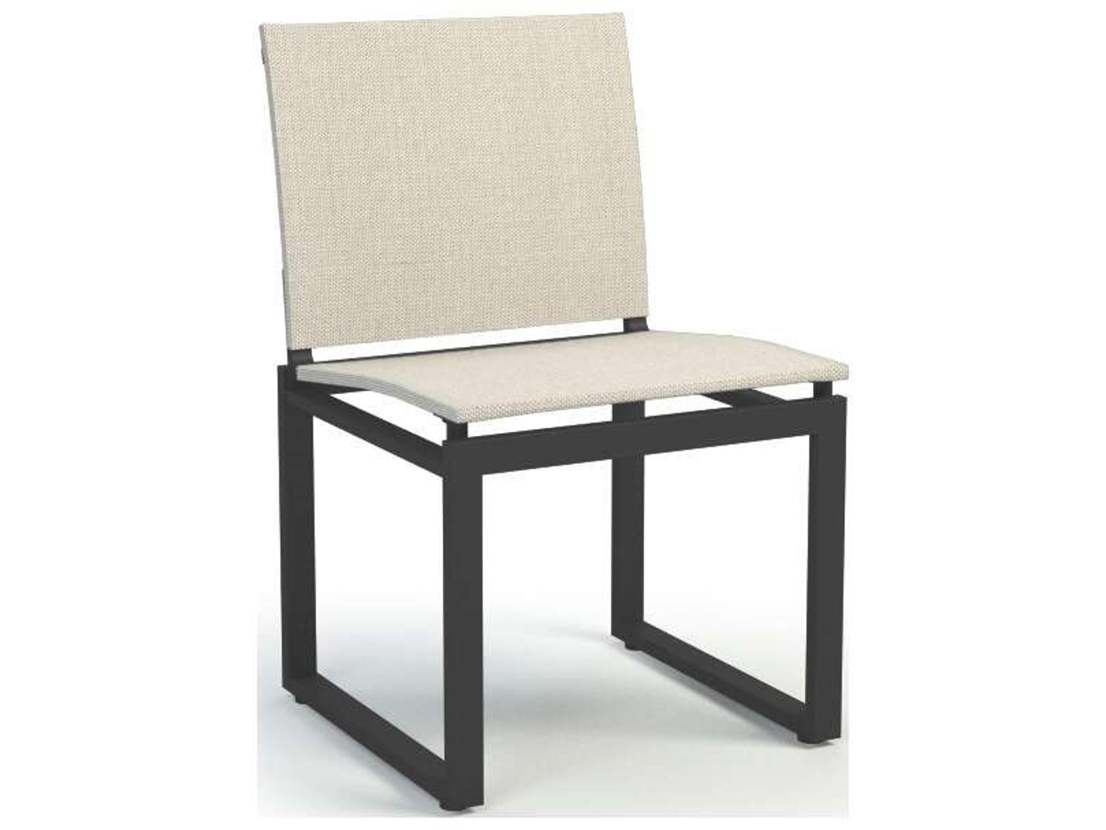 Allure Sling Armless Cafe Dining Chair Modern Outdoor Seating