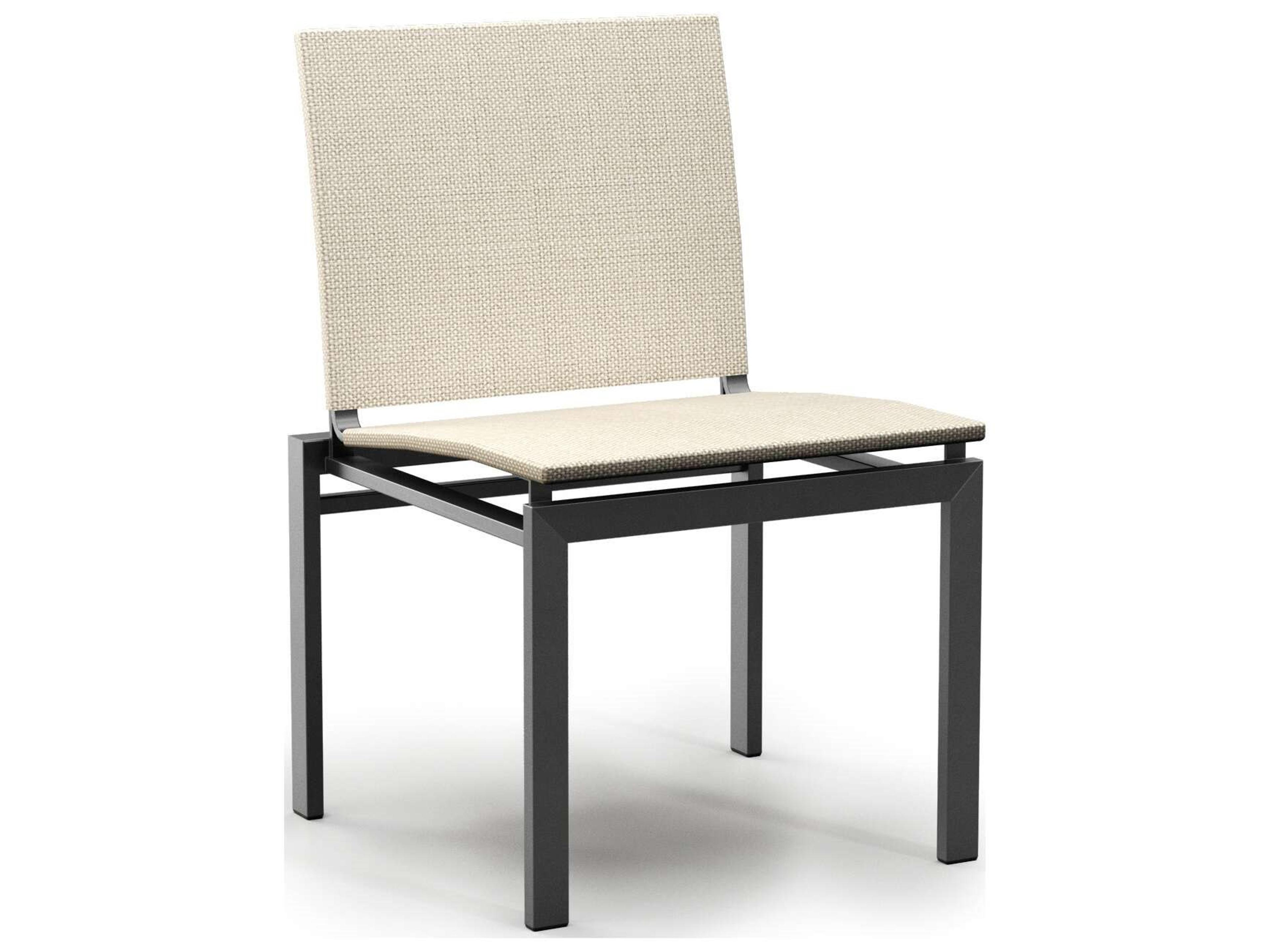 Allure Sling Armless Stacking Chair Modern Outdoor Dining