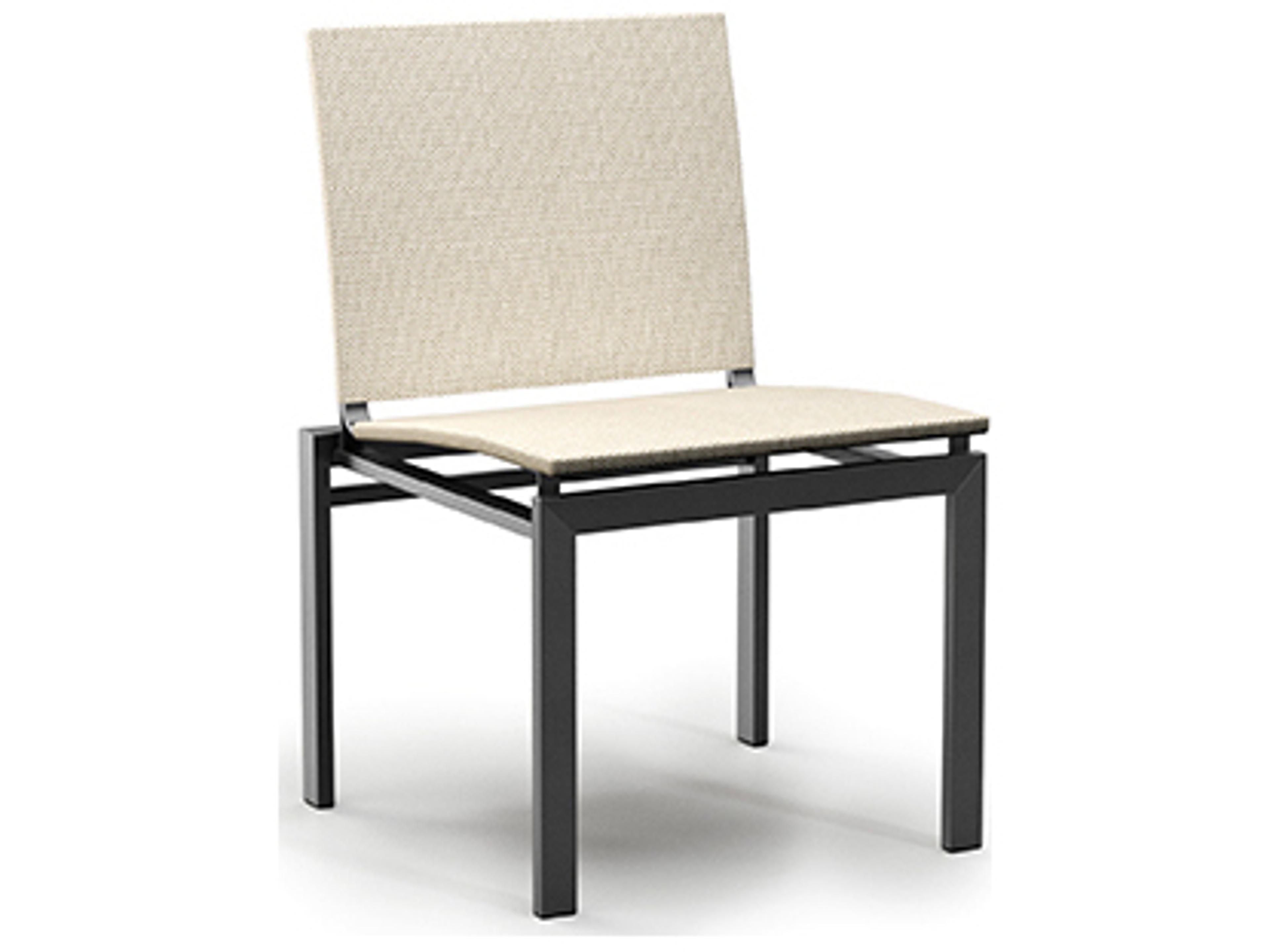 Allure Sling Stackable Dining Chair Modern Aluminum