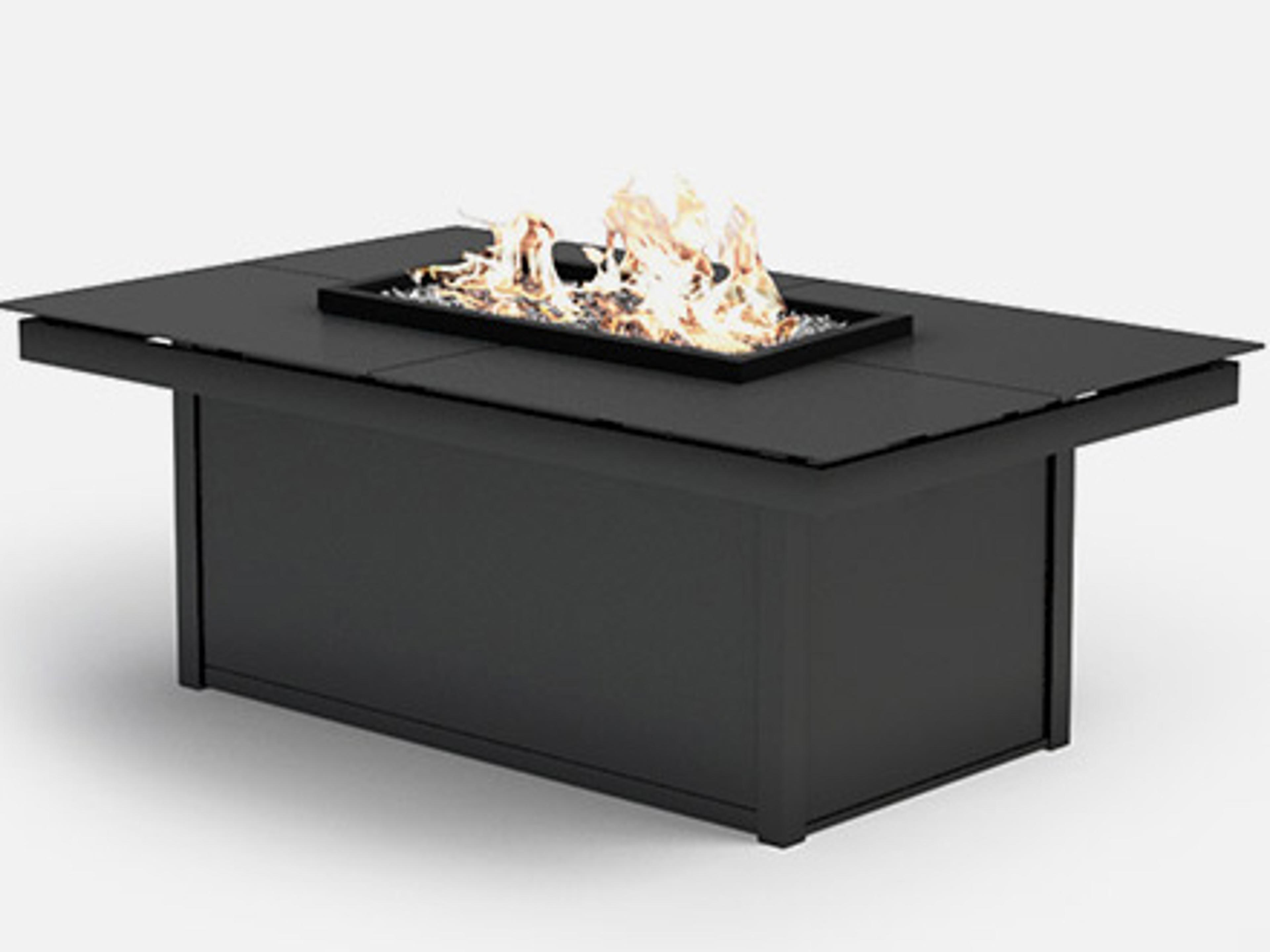 Mode Aluminum Rectangular Fire Pit Table Top
