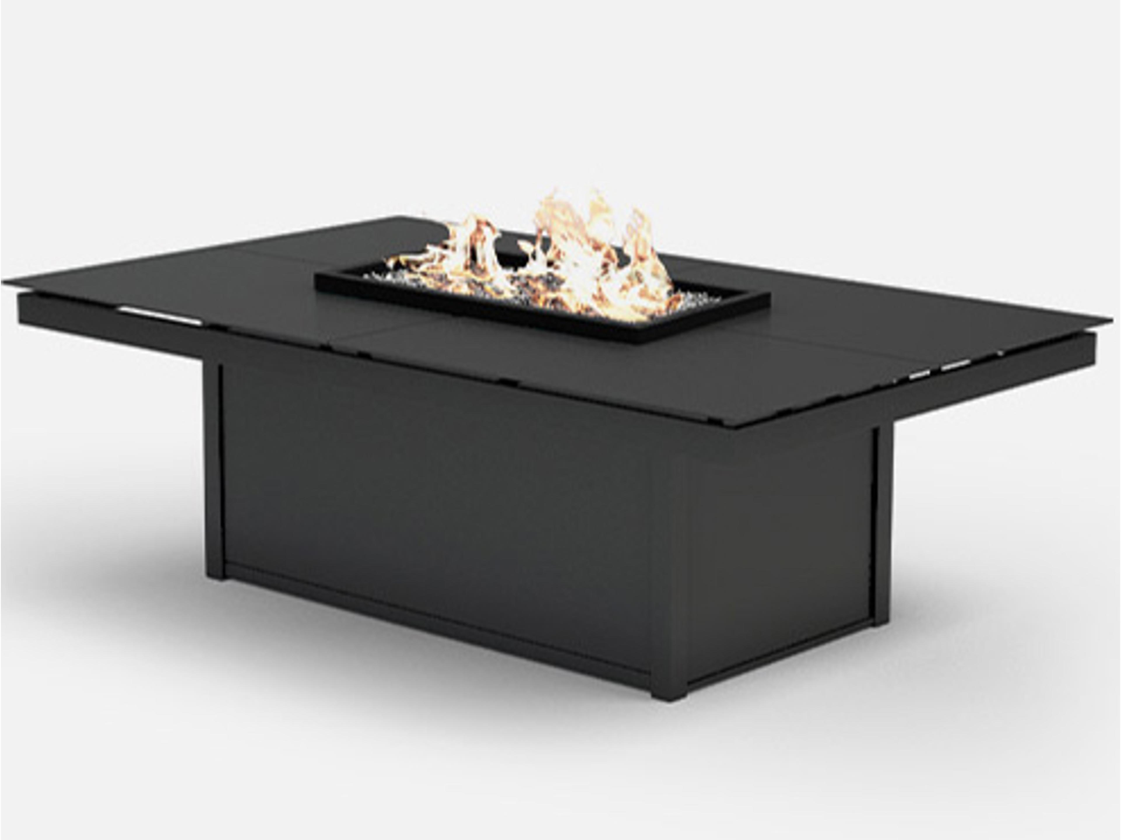 Mode Aluminum Rectangular Fire Pit Table Top