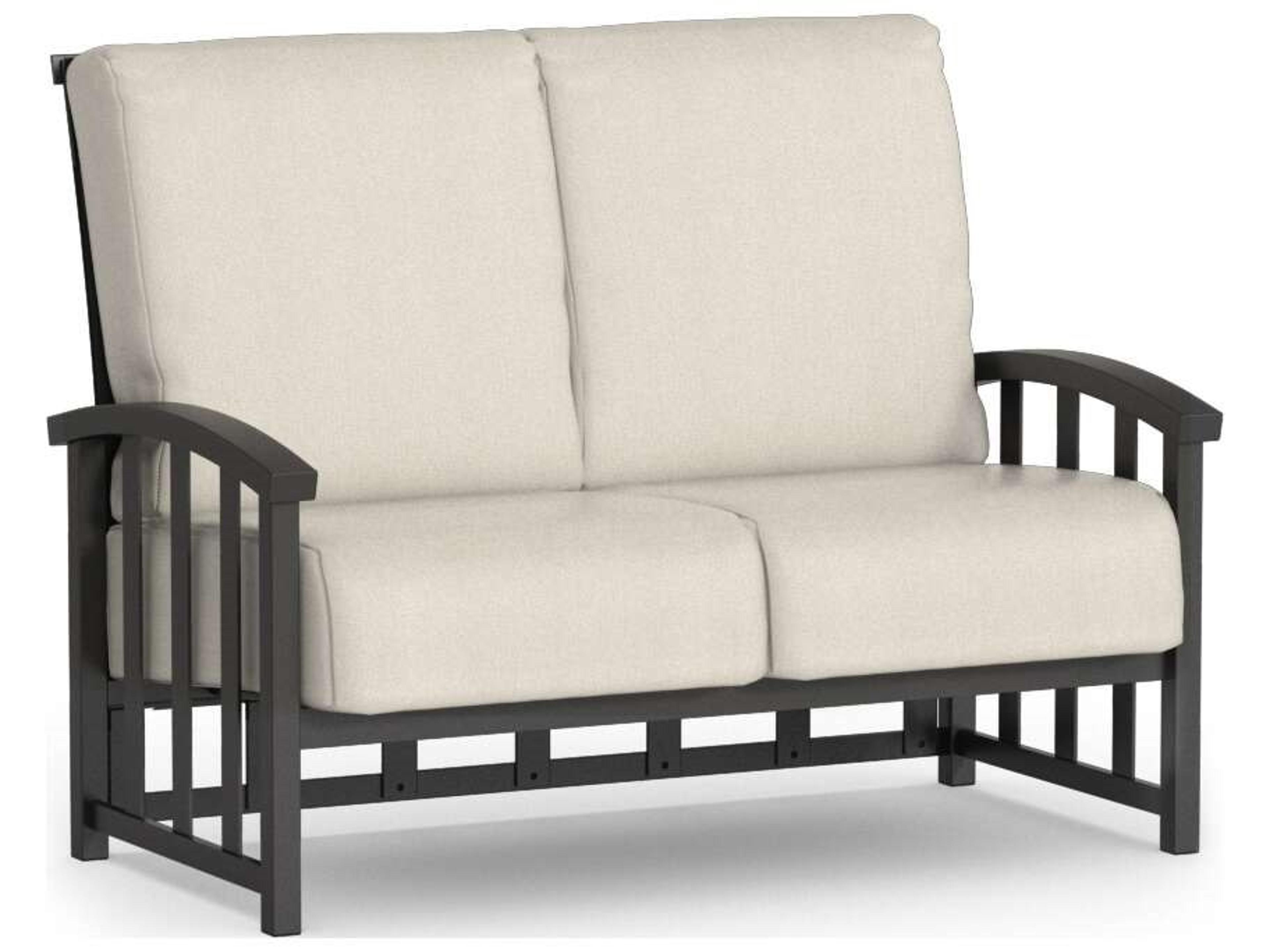 Liberty Cushion Aluminum Outdoor Loveseat