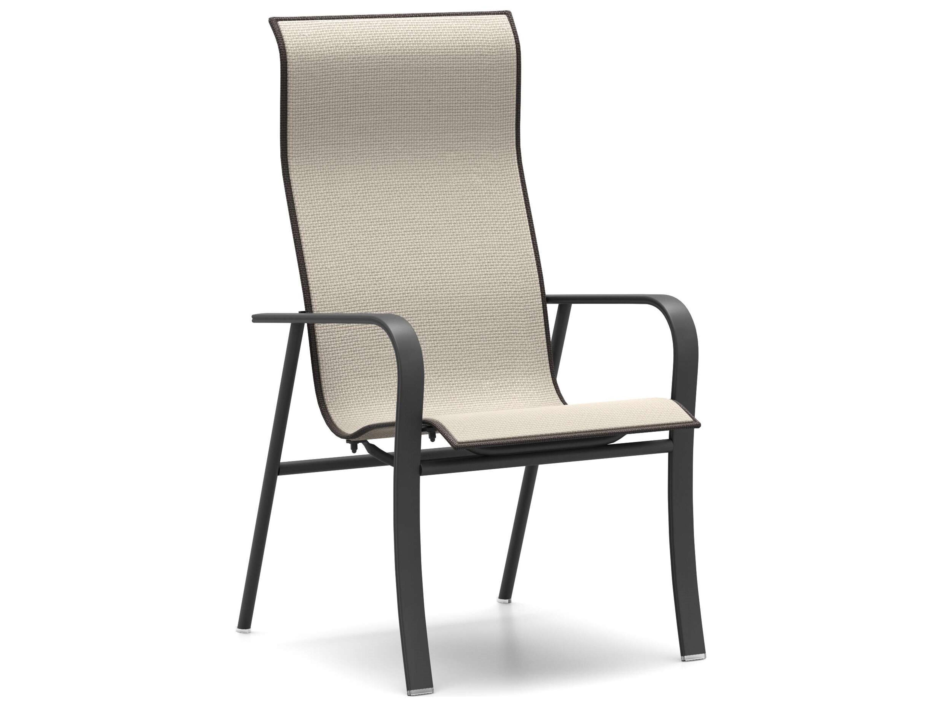 Kashton Sling High Back Dining Chair Aluminum Outdoor Seating