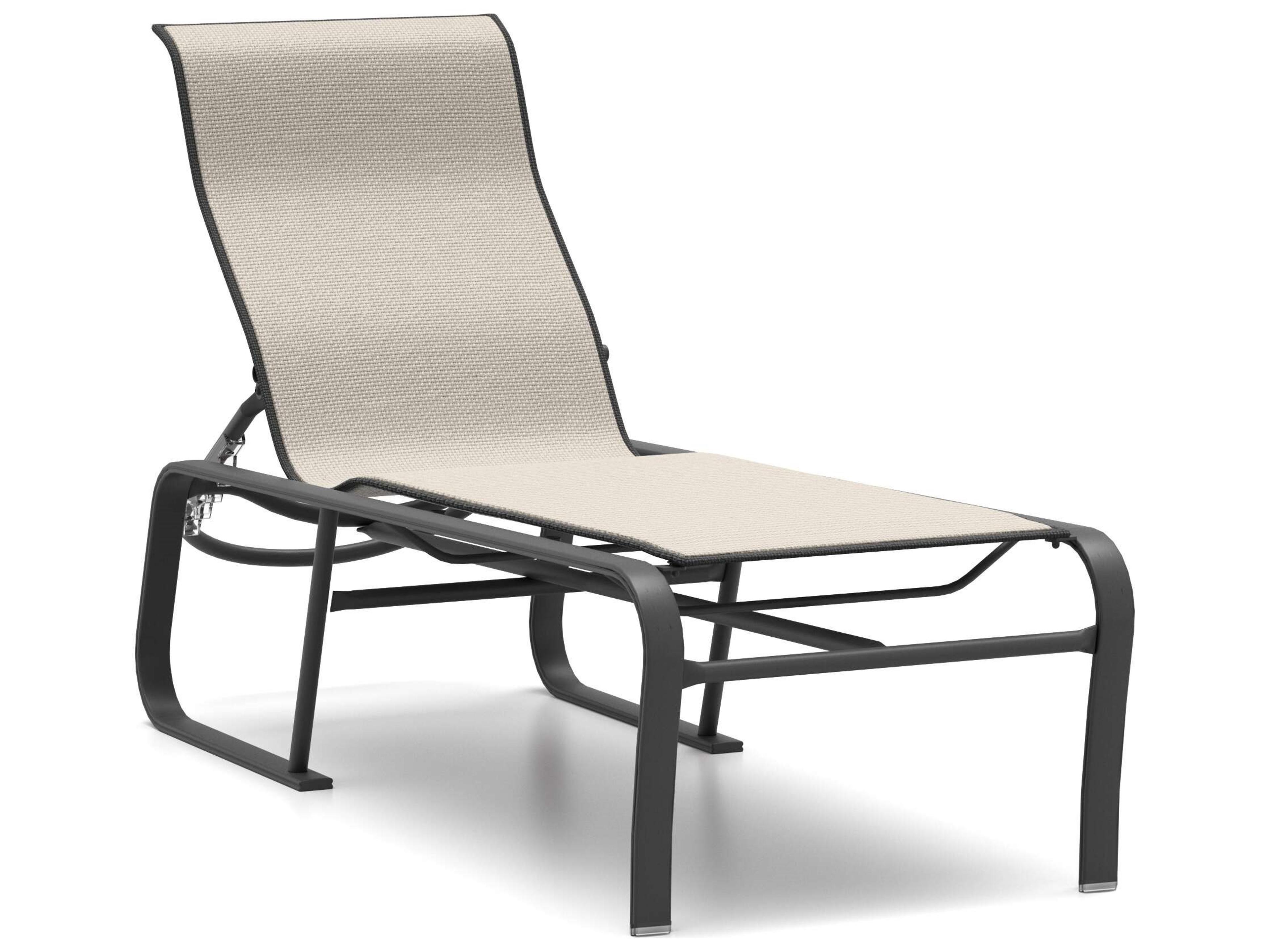 Kashton Sling Aluminum Adjustable Patio Chaise Lounge