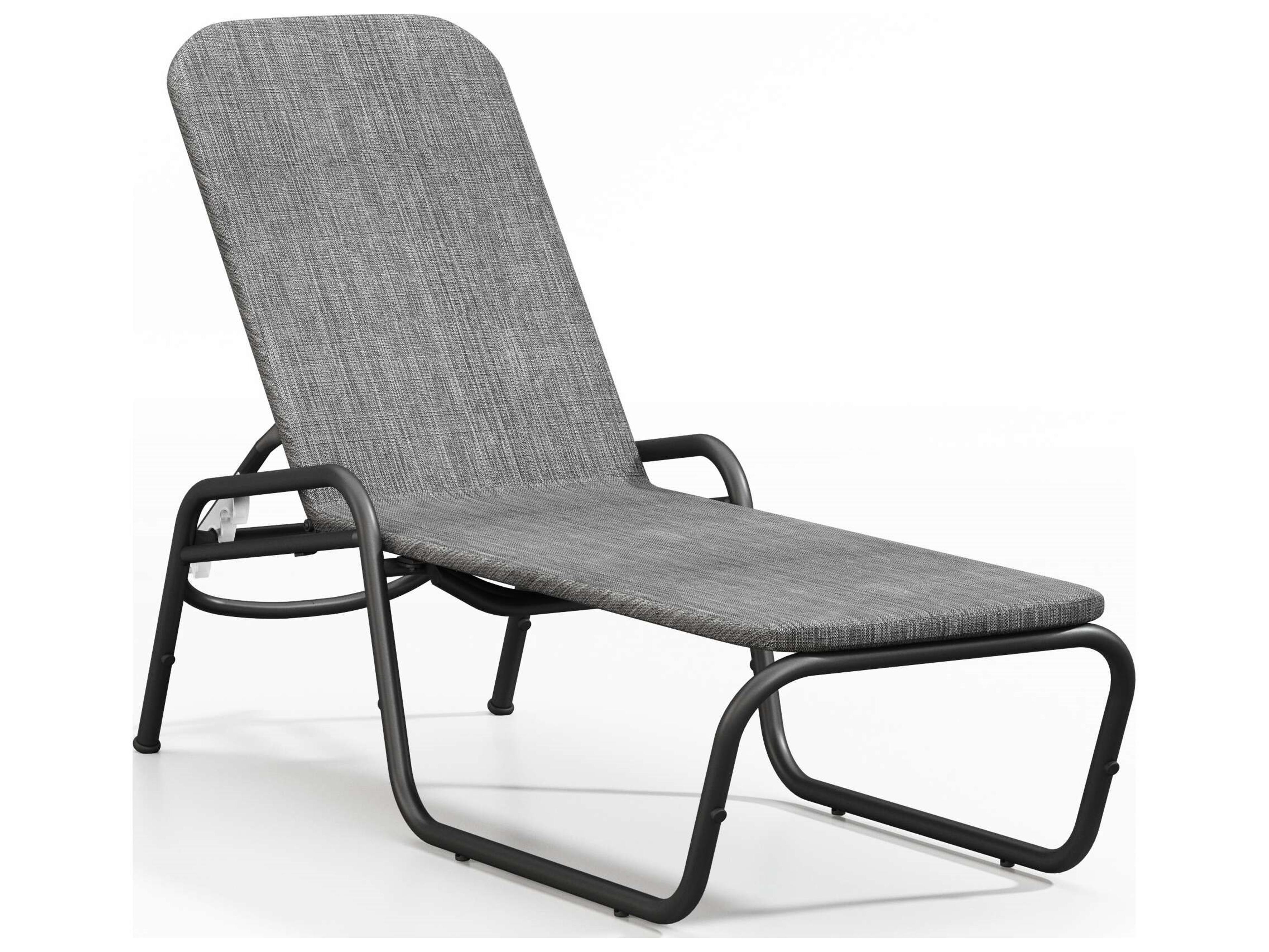 Infiniti Air Sensation Sling Aluminum Stackable Adjustable Outdoor Patio Chaise Lounge