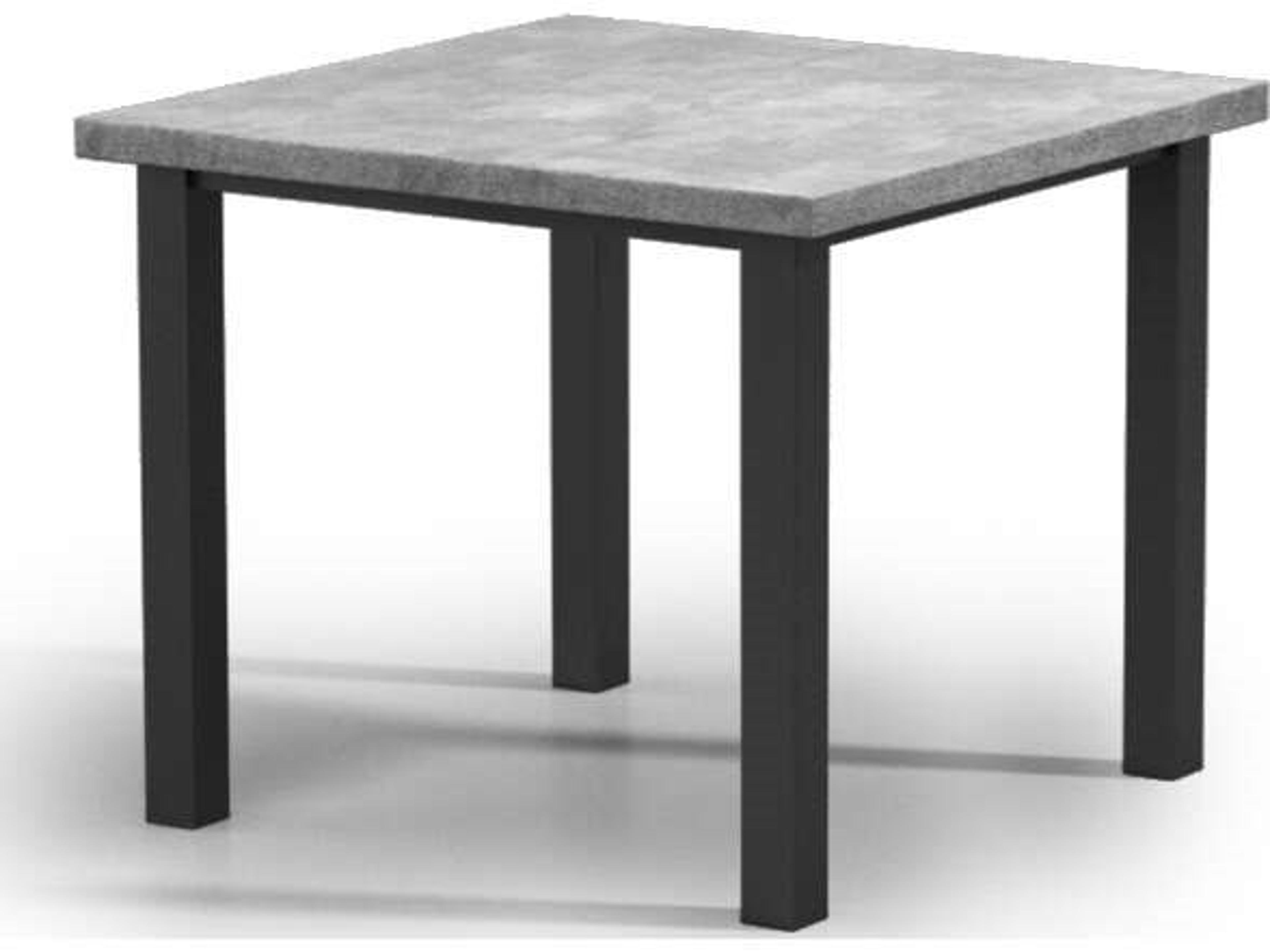 Concrete Aluminum Square Outdoor Patio Counter Table