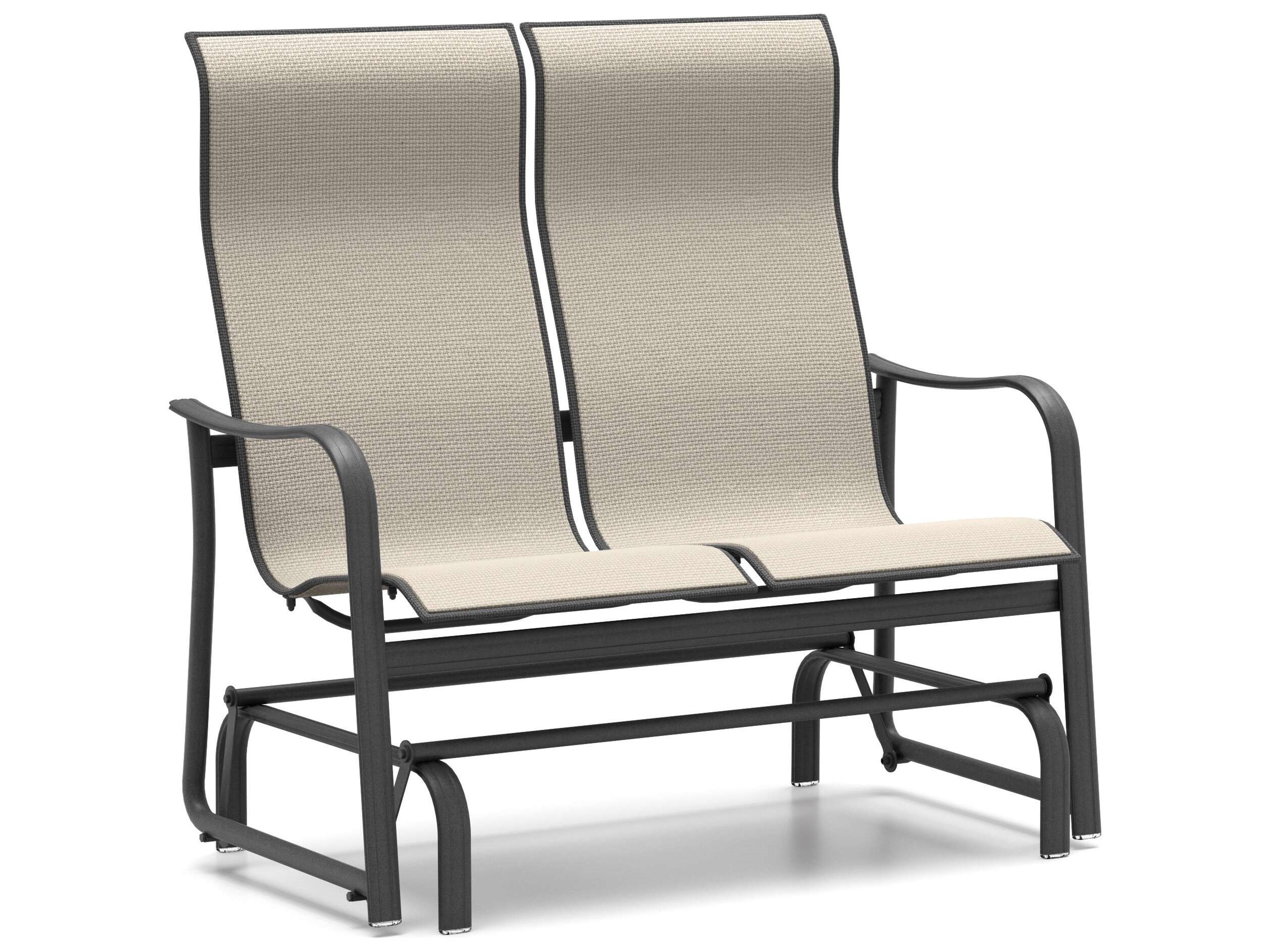 Holly Hill High Back Loveseat Glider Outdoor Sling