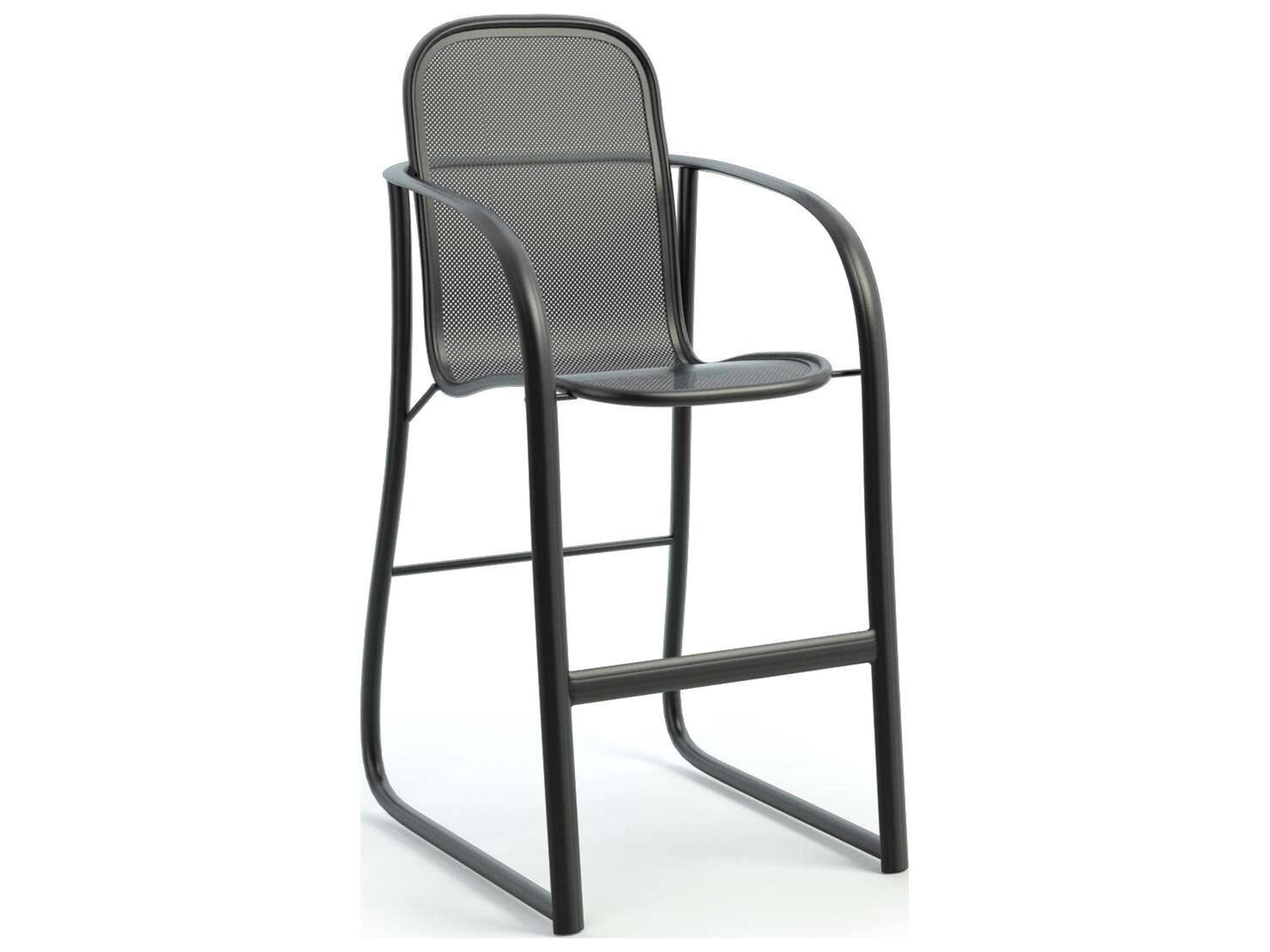 Florida Mesh Aluminum Outdoor Patio Bar Stool