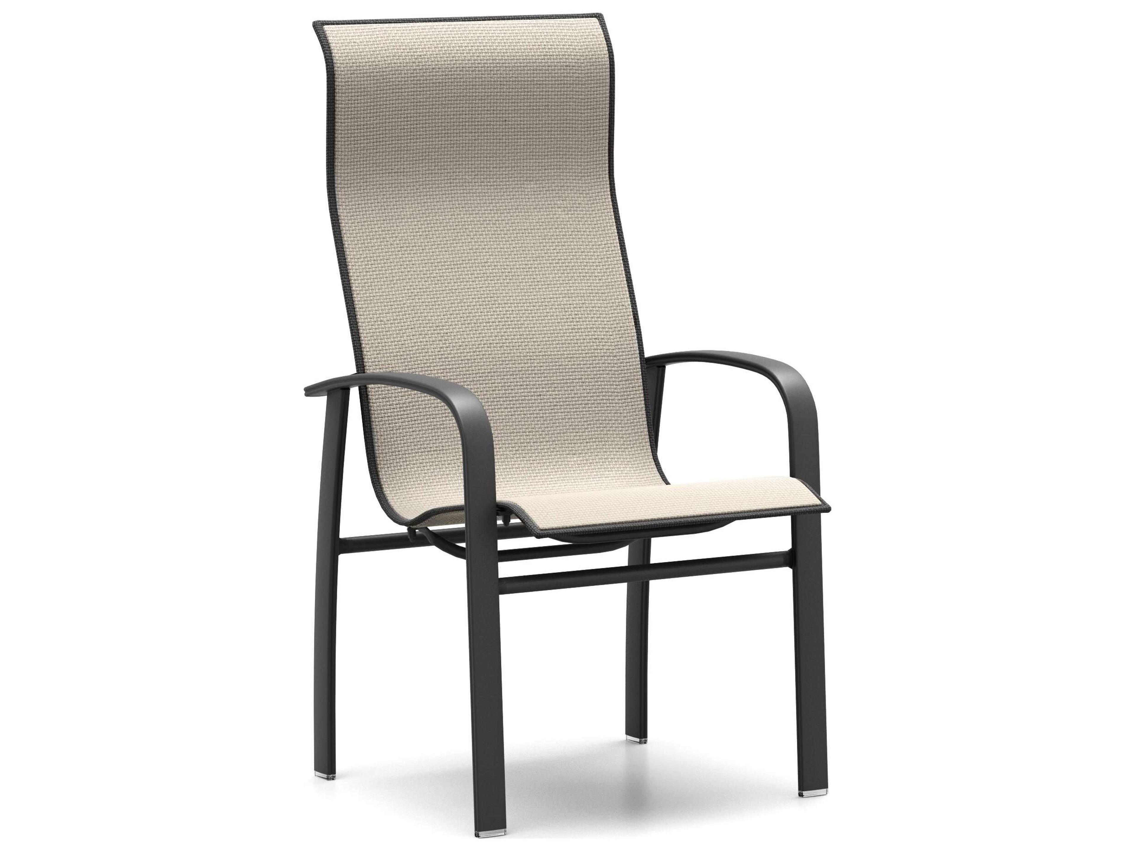 Harbor Sling Aluminum High Back Dining Chair