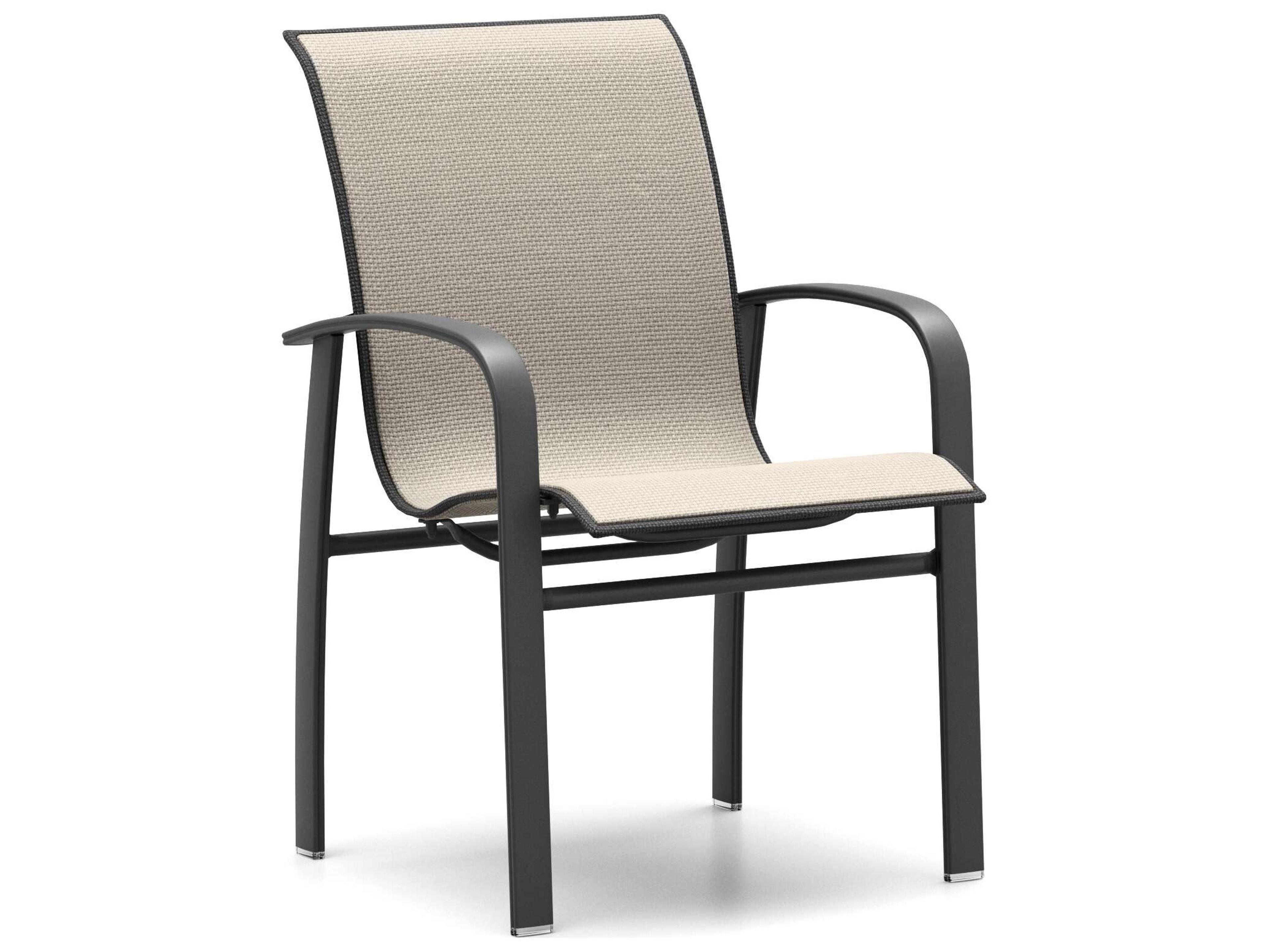 Harbor Sling Low Back Dining Chair Modern Aluminum