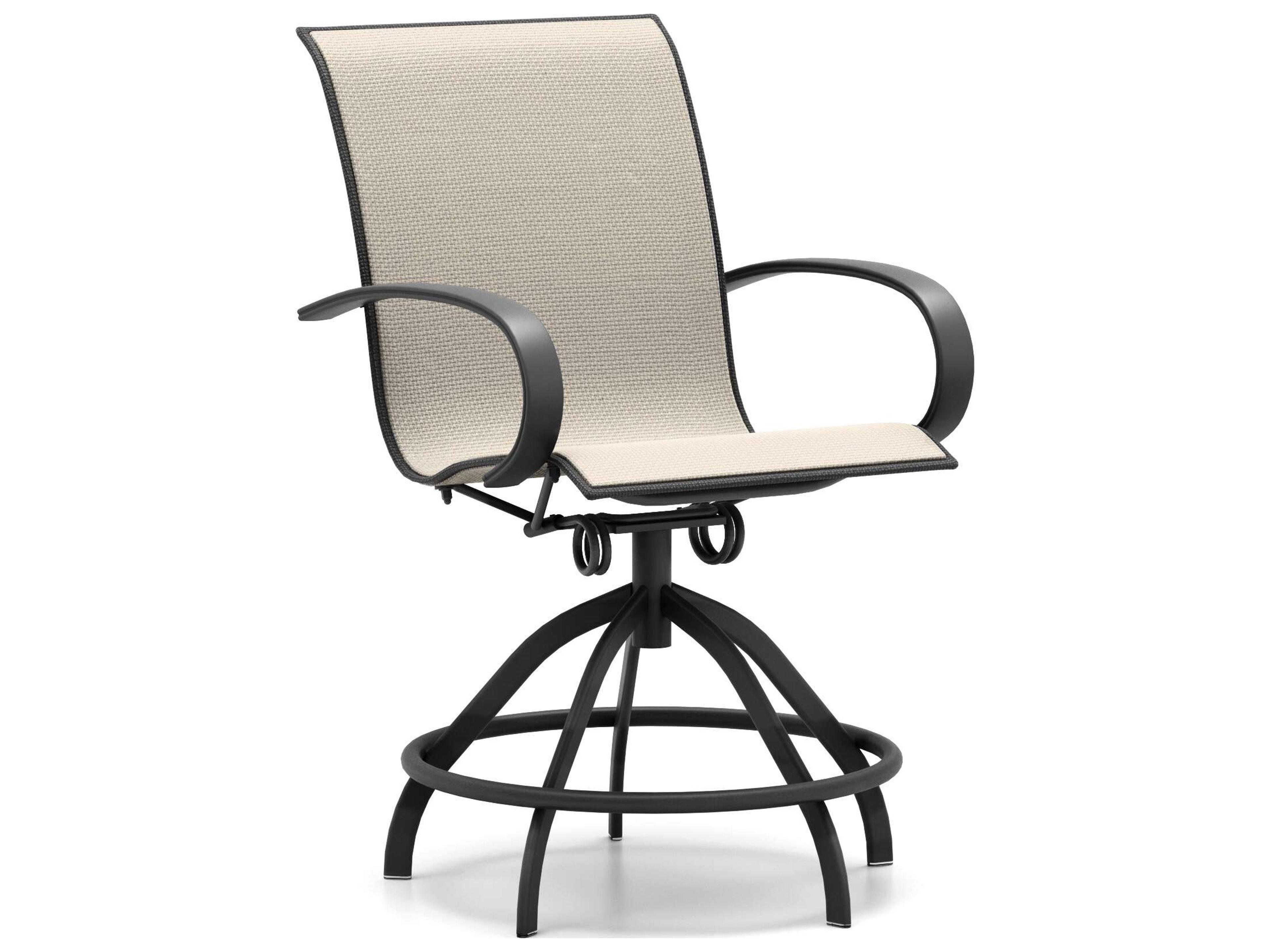 Harbor Sling Aluminum Swivel Rocker Counter Stool