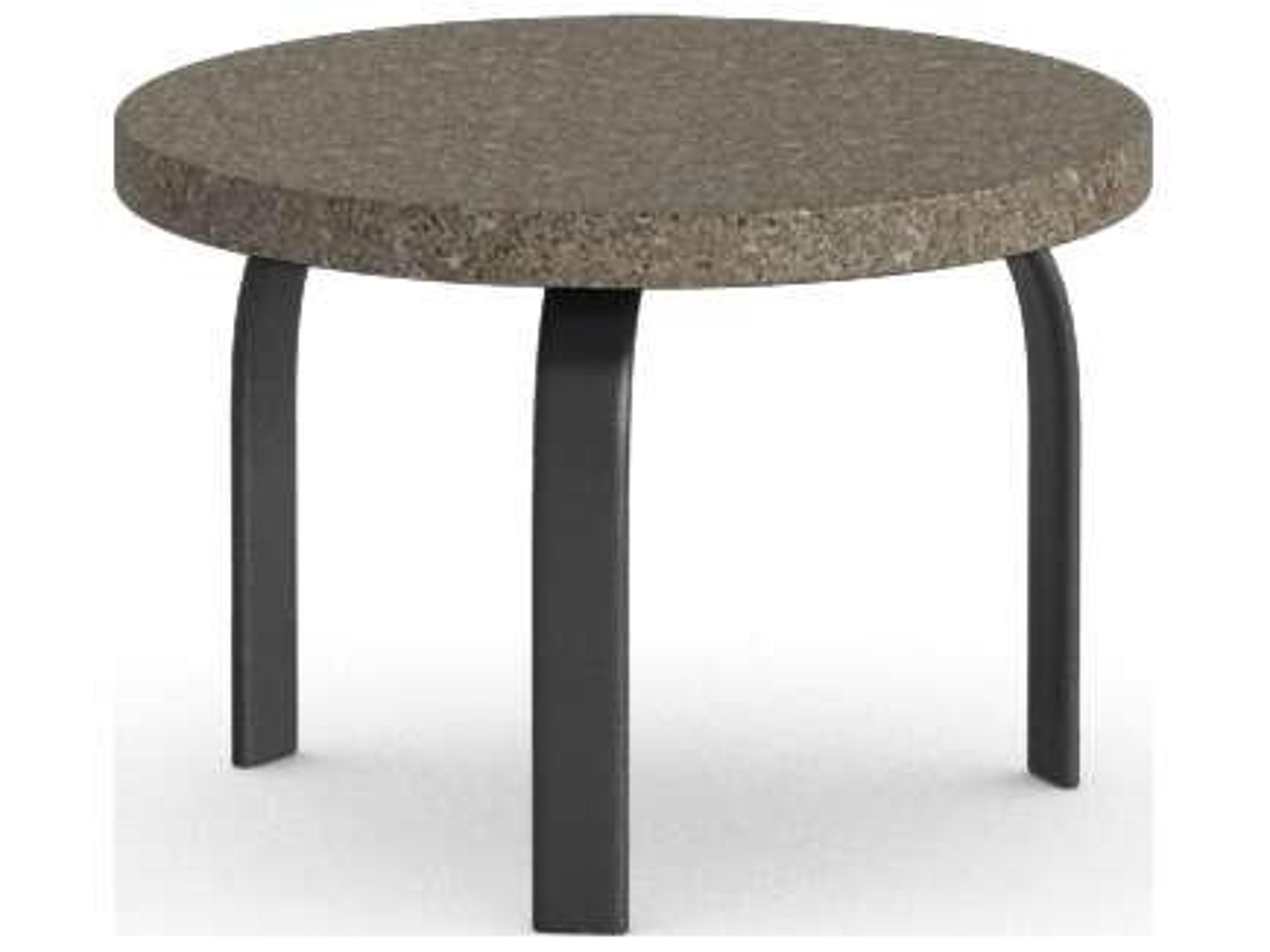 Stonegate Aluminum Round Outdoor Patio End Table