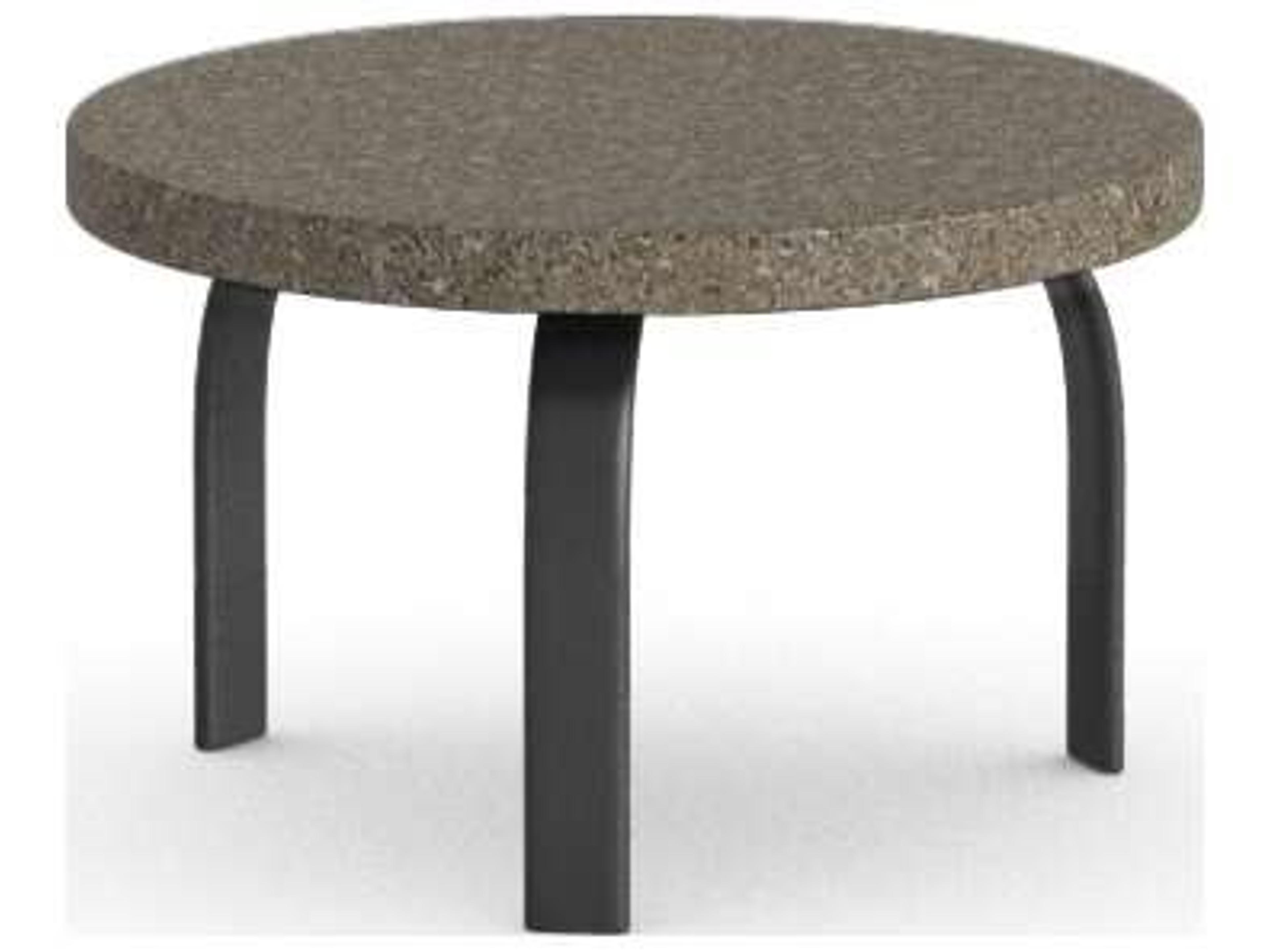 Homecrest Stonegate Aluminum Round Patio End Table